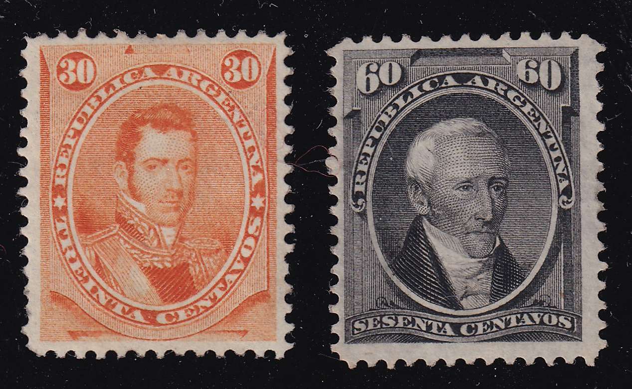 Argentina 1873 — Scott 24 & 25