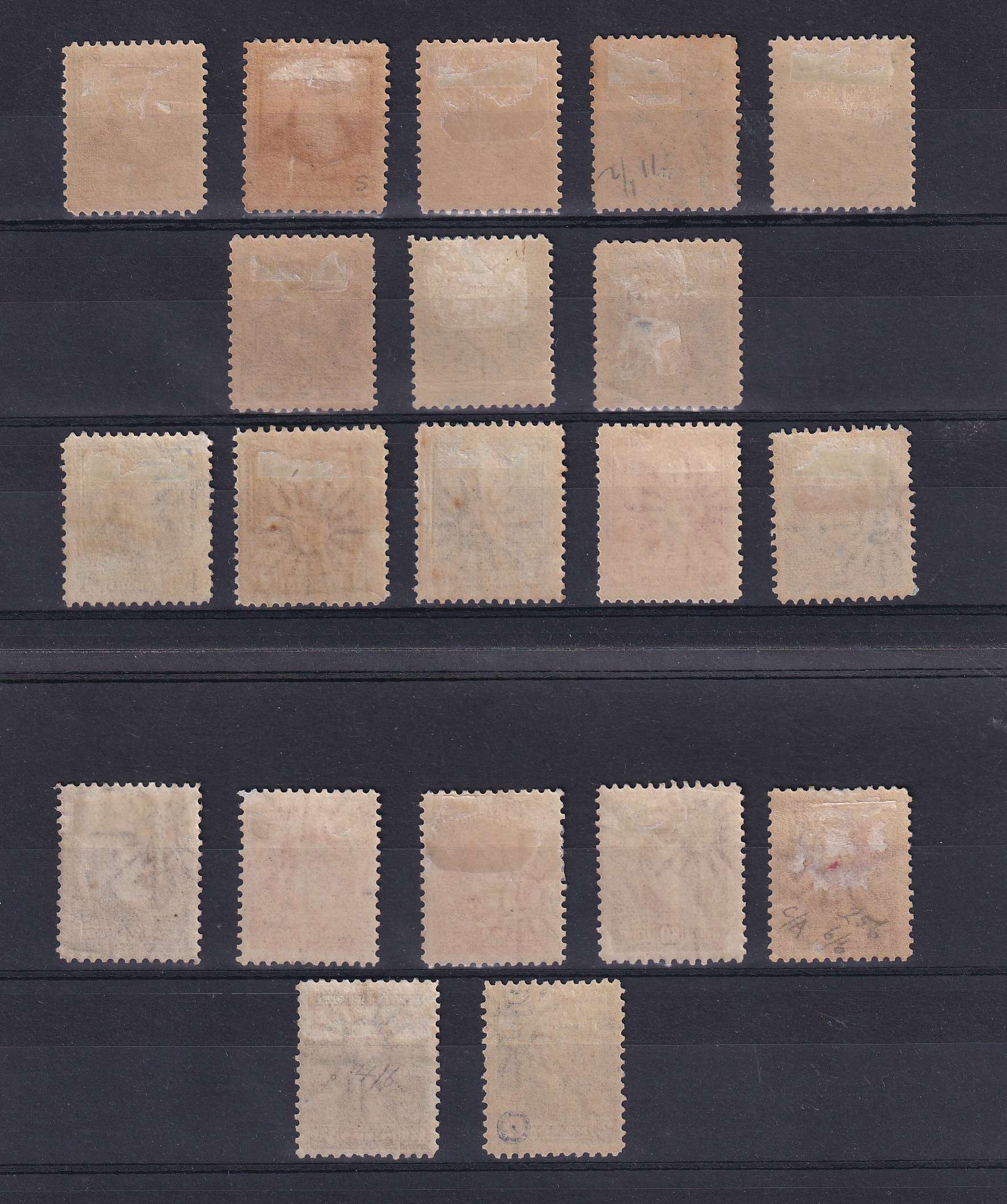 Argentina 1892 — Scott 94-95, 98-102, 105, 106-108