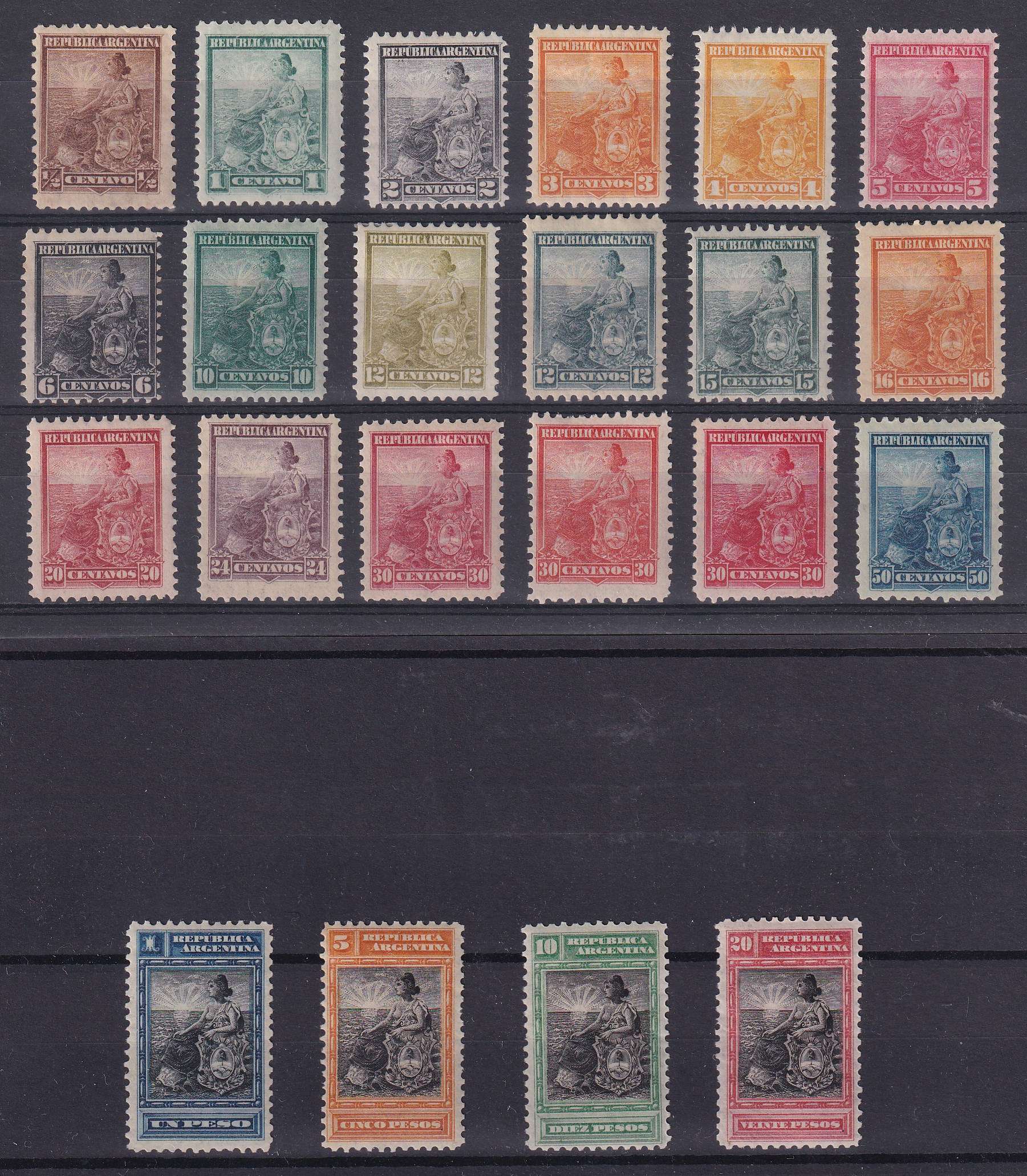 Argentina 1899 — Liberty seated