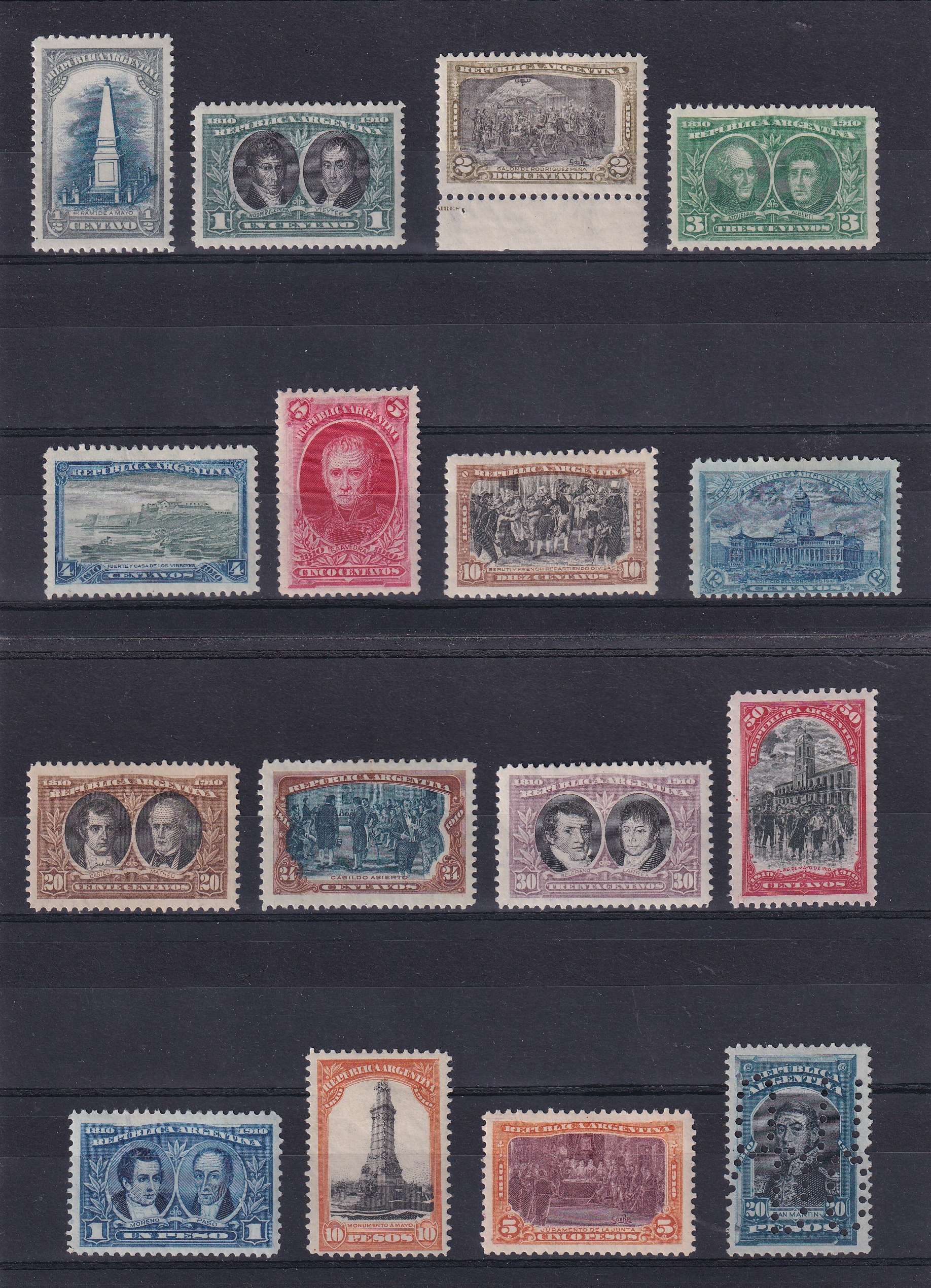 Argentina 1910 — Centenary issue
