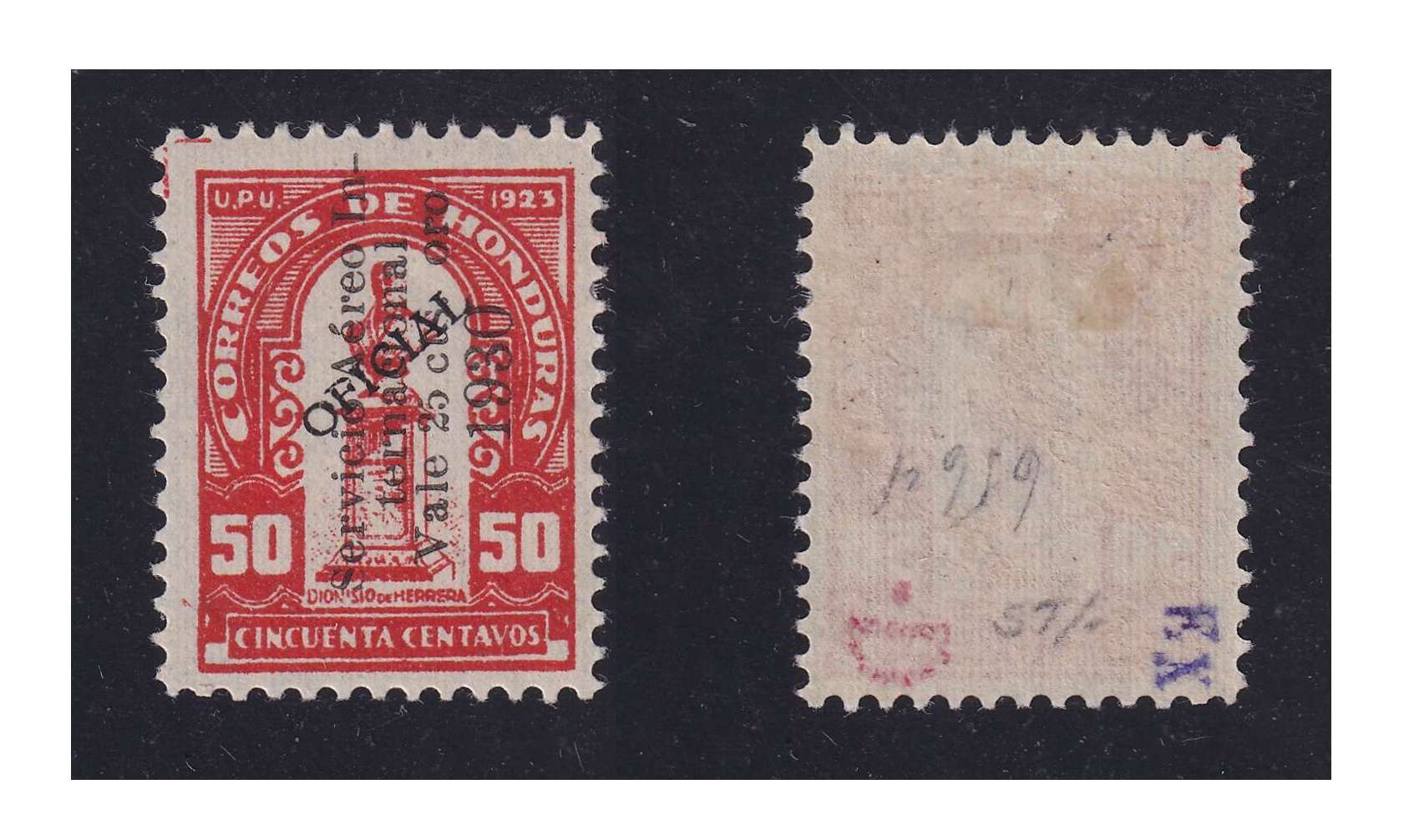 Honduras 1930 — Scott C35, Key value