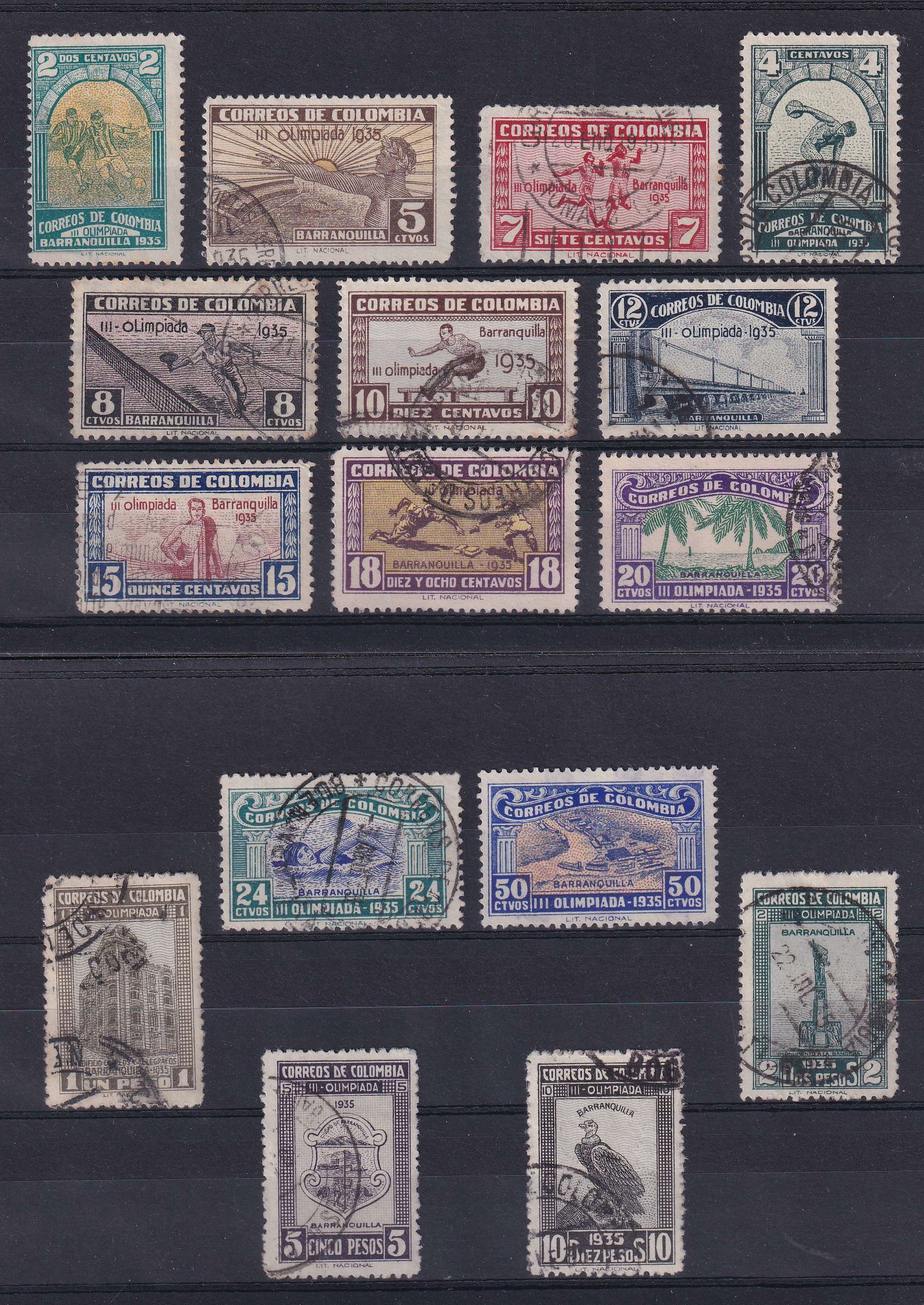 Colombia 1935 — Barranquilla National Olympic games