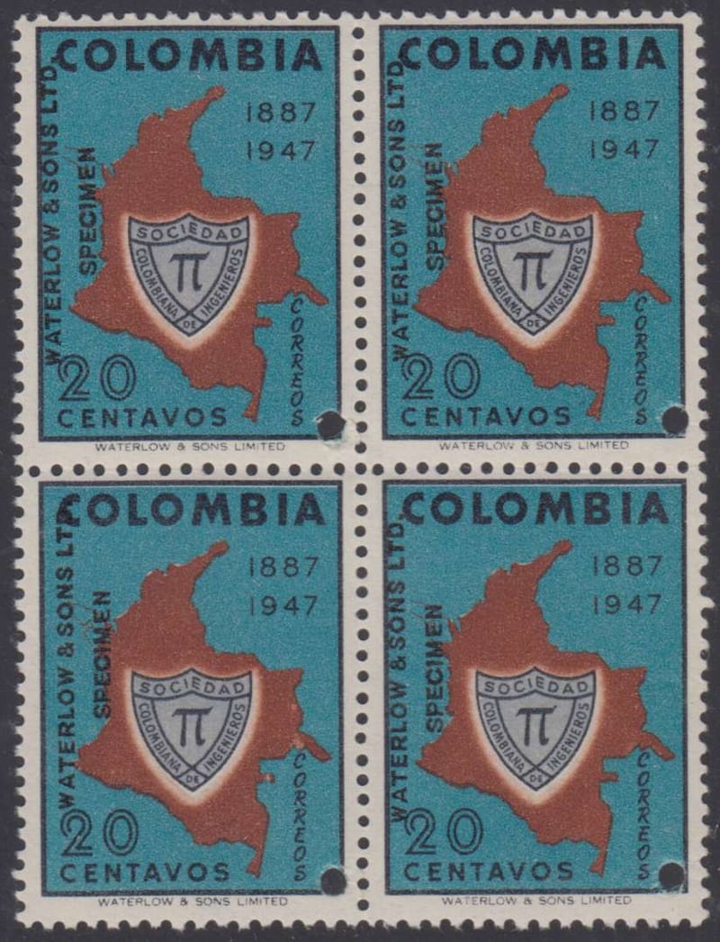 Colombia 1951 — Map & Badge