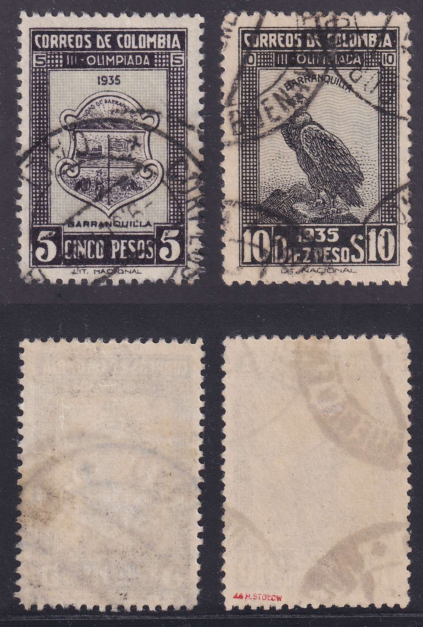 Colombia 1935 — Barranquilla National Olympics games