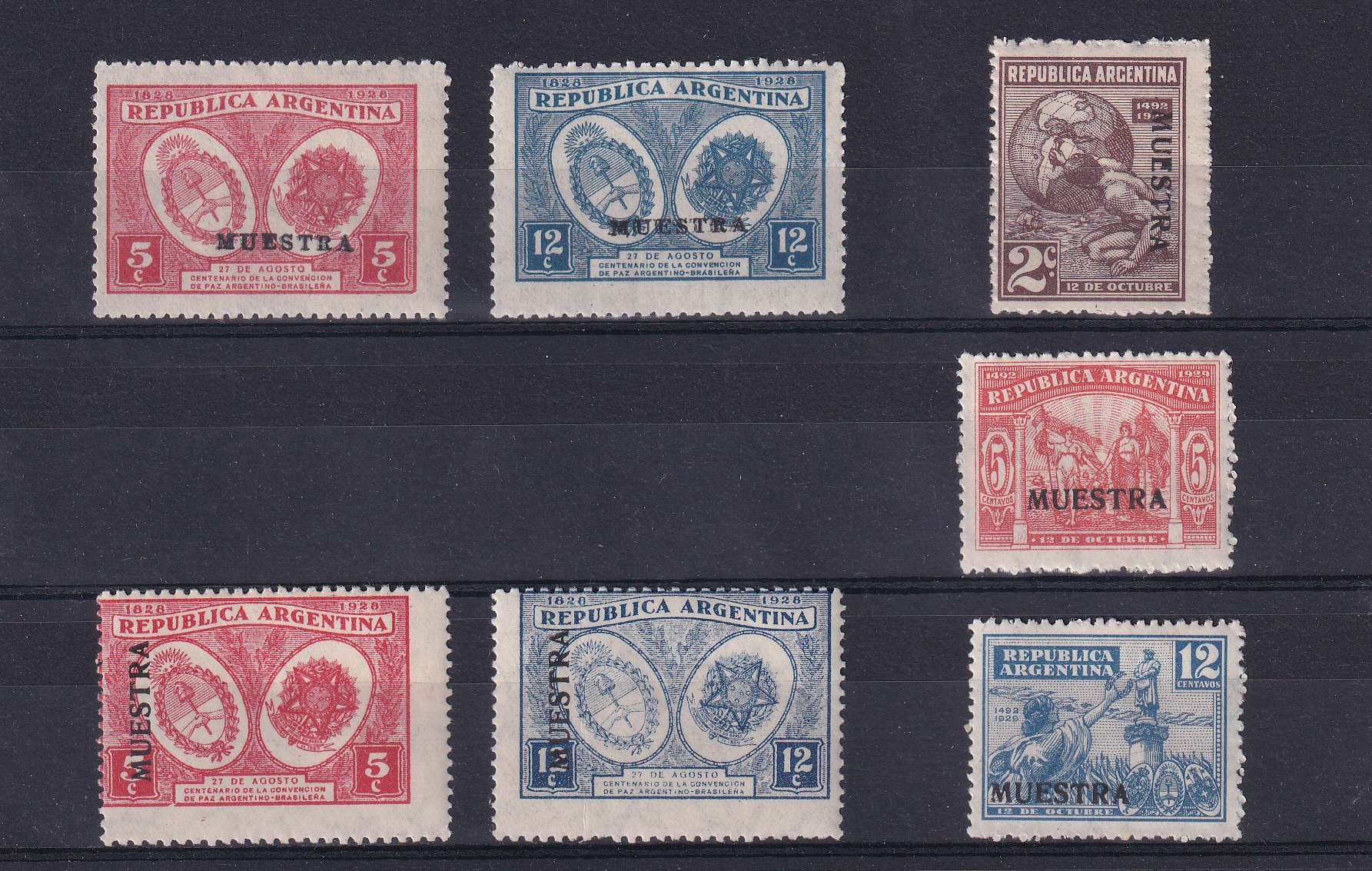 Argentina 1928 — Scott 369-373