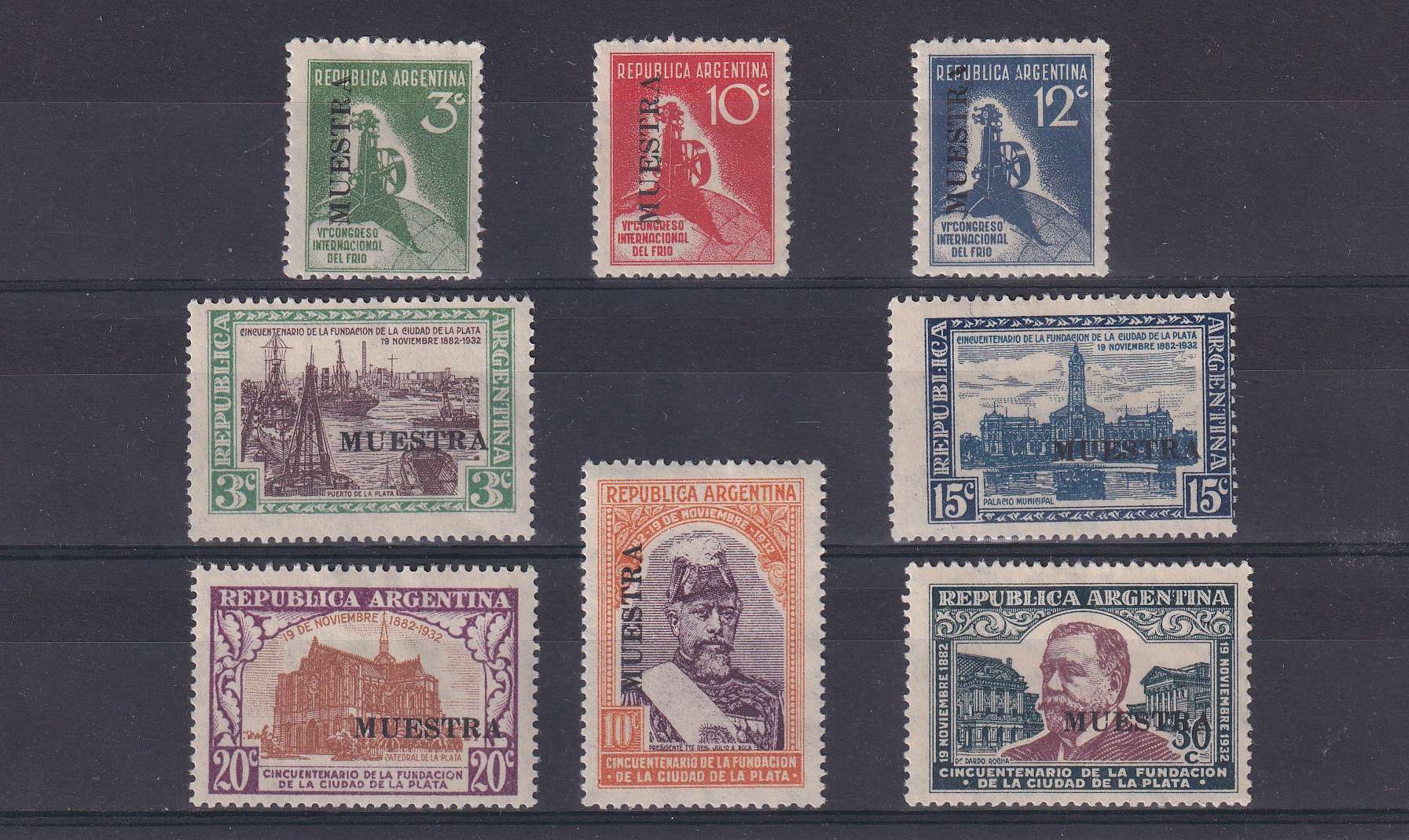 Argentina 1932 — Scott 406-413