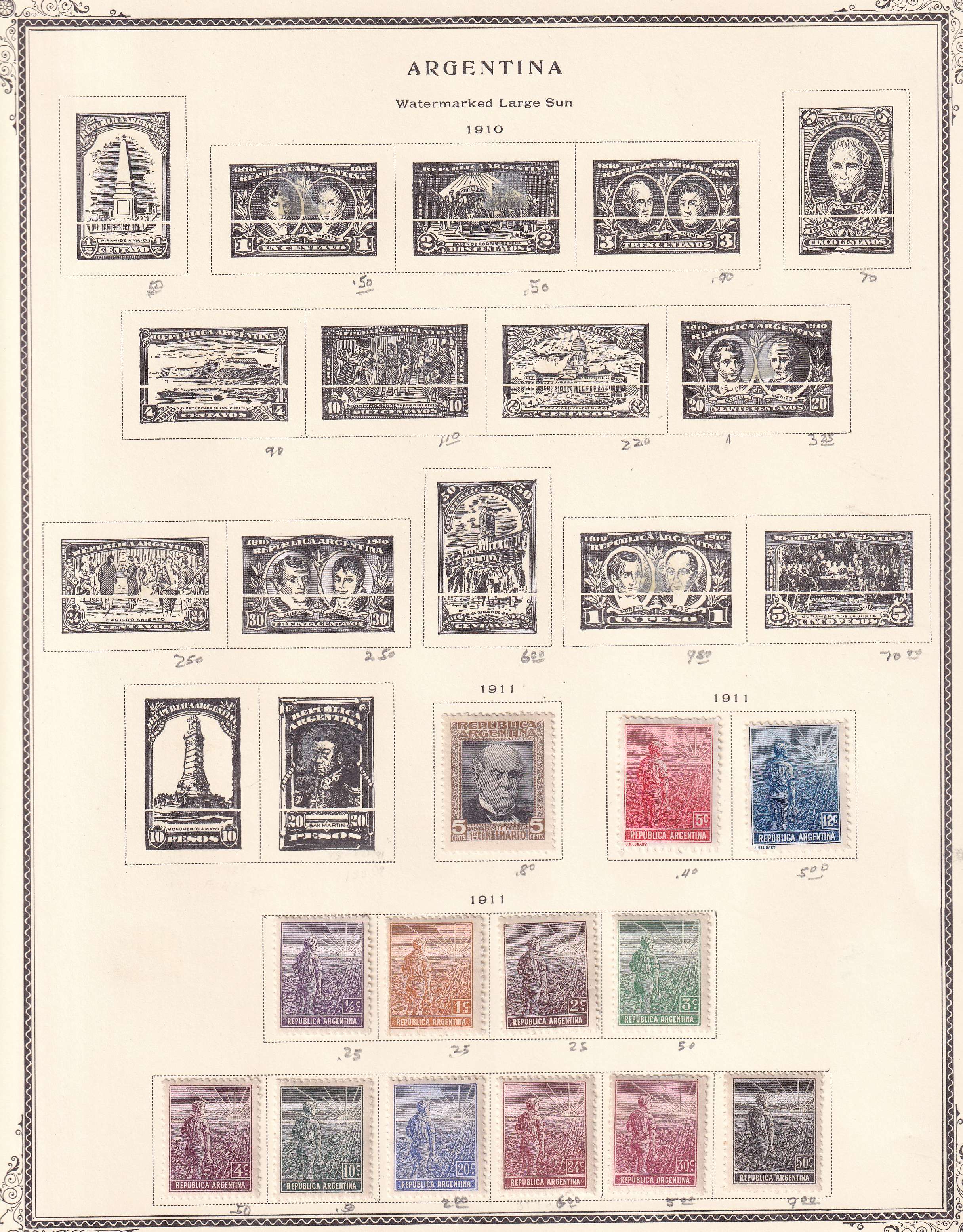 Argentina — Better collection on 85 Scott album pages with ordinary, semipostal, air post & official…