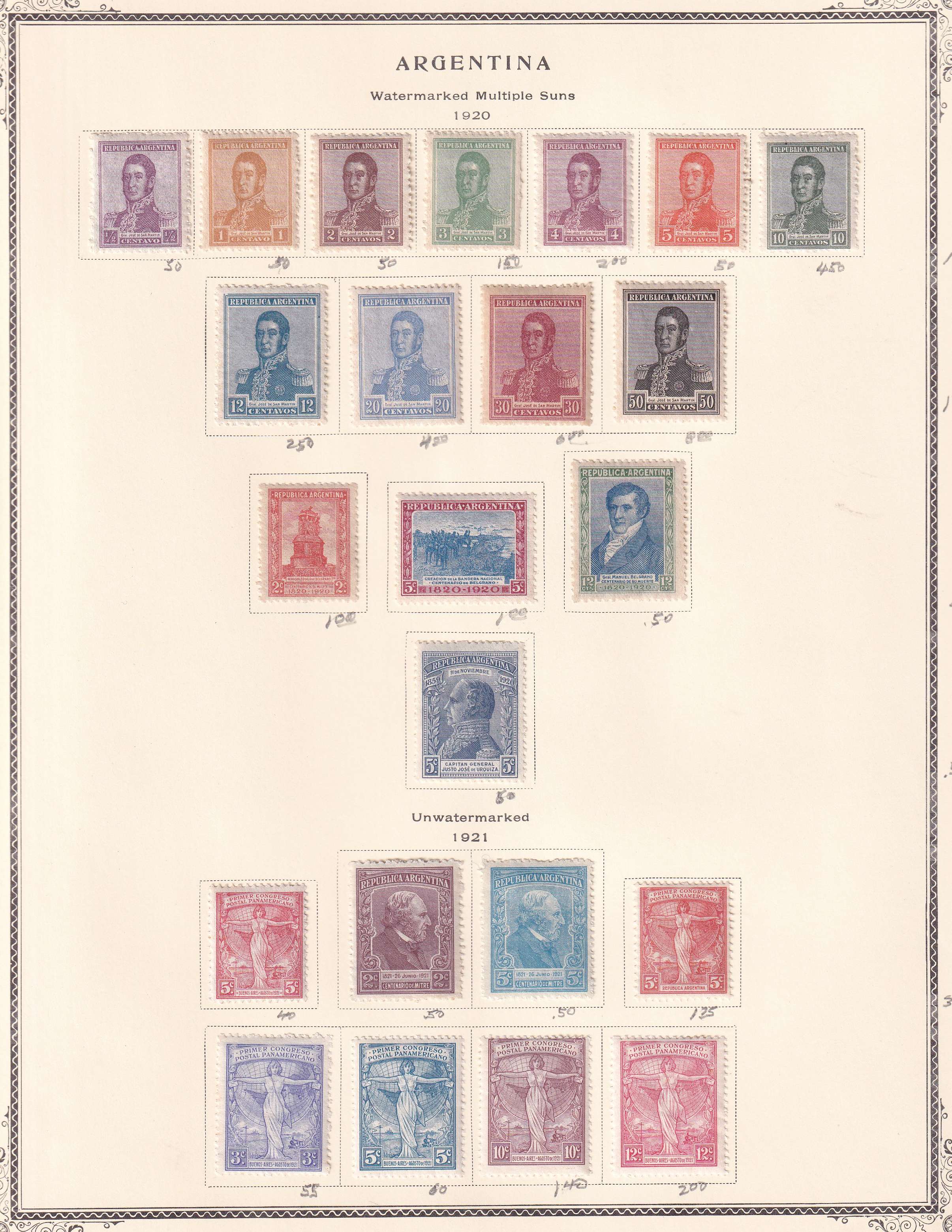 Argentina — Better collection on 85 Scott album pages with ordinary, semipostal, air post & official…