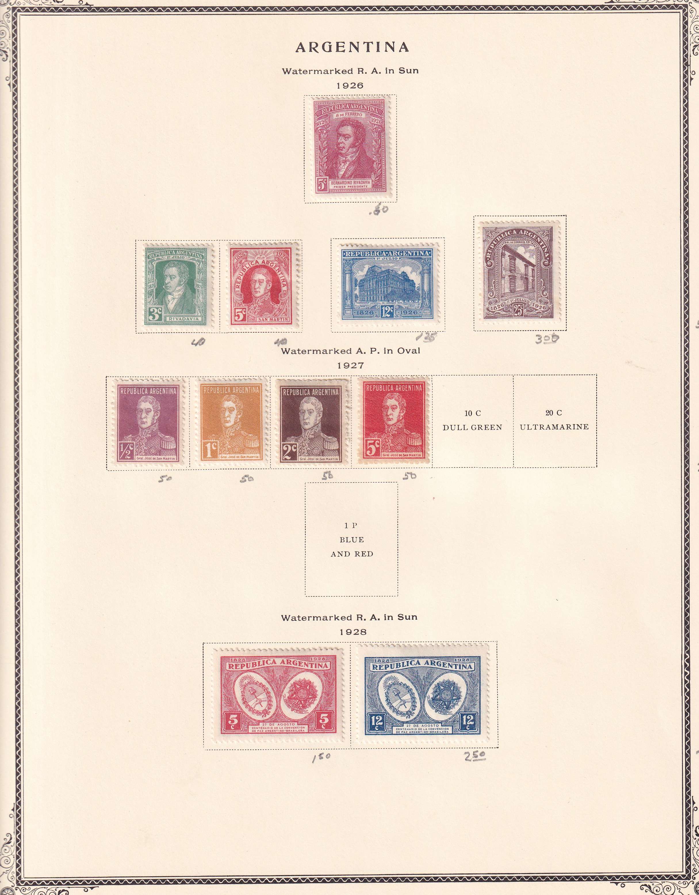 Argentina — Better collection on 85 Scott album pages with ordinary, semipostal, air post & official…