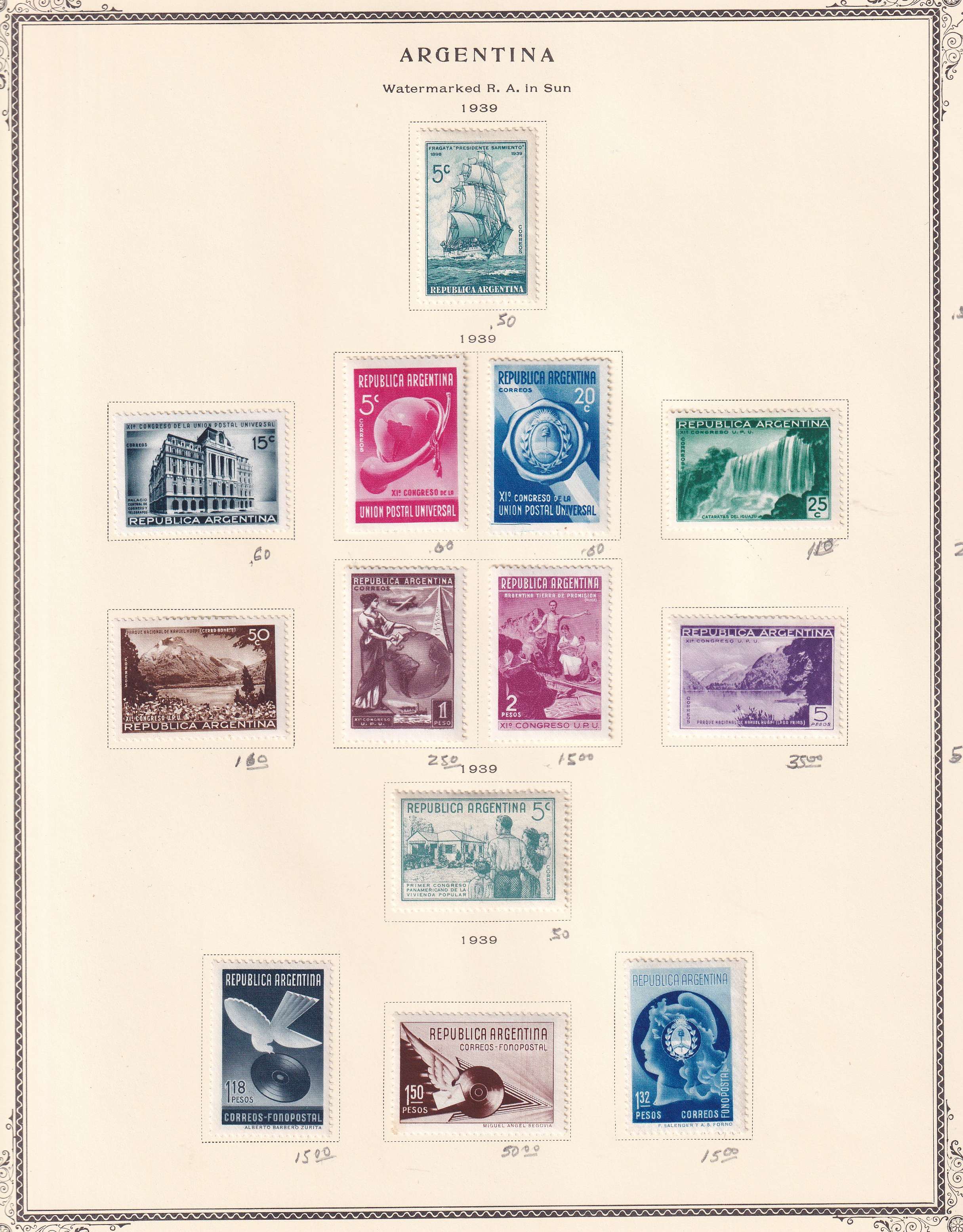 Argentina — Better collection on 85 Scott album pages with ordinary, semipostal, air post & official…