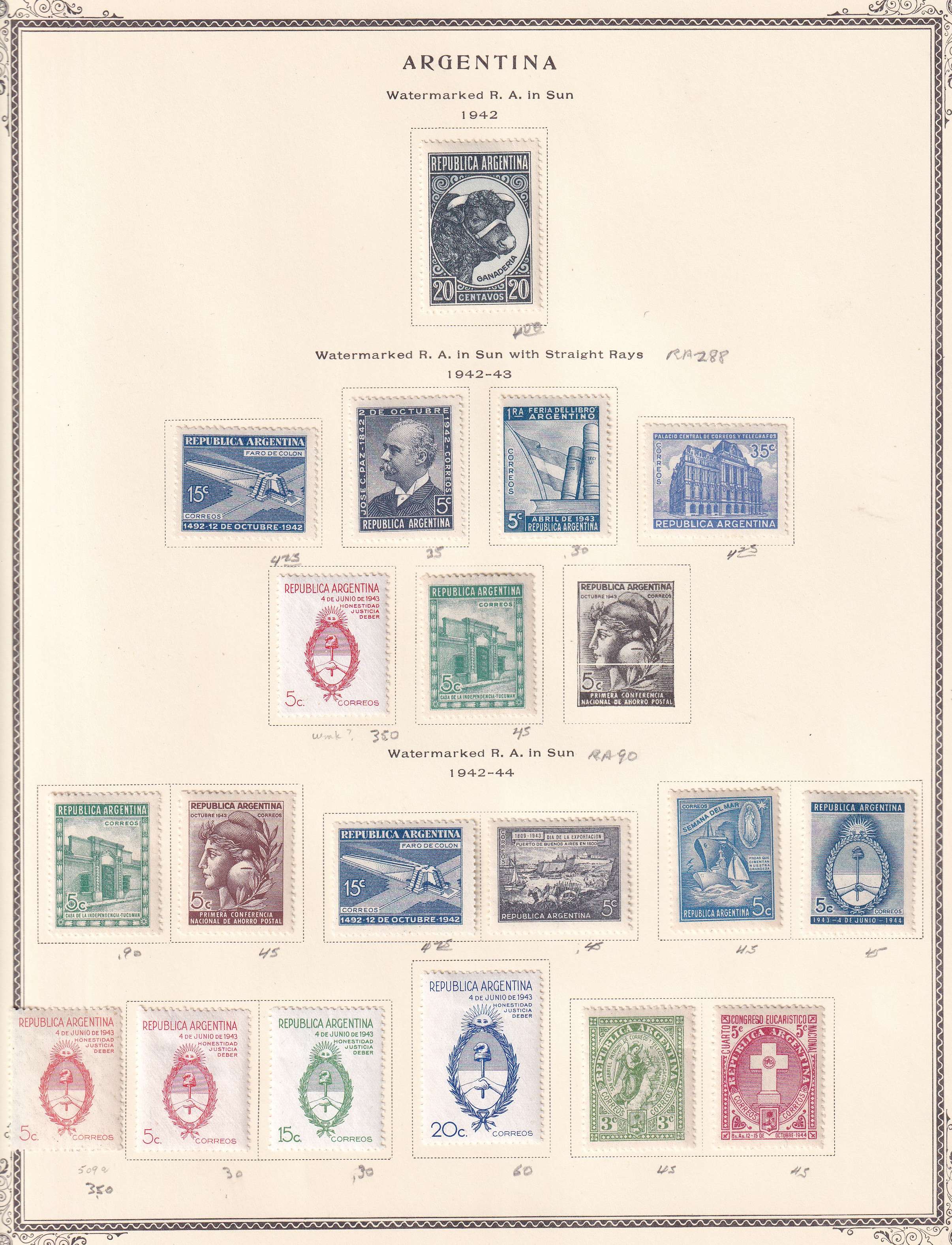 Argentina — Better collection on 85 Scott album pages with ordinary, semipostal, air post & official…