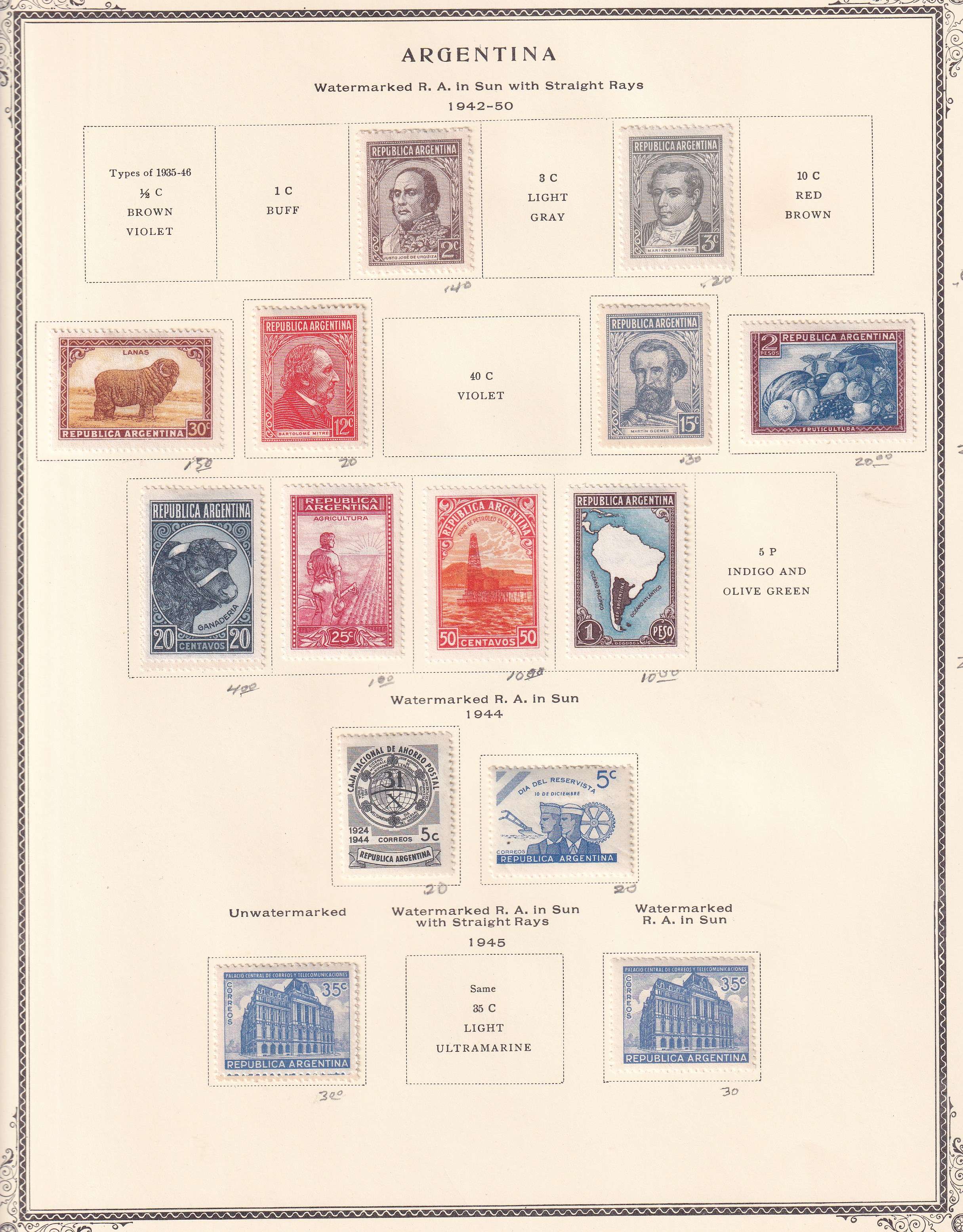 Argentina — Better collection on 85 Scott album pages with ordinary, semipostal, air post & official…