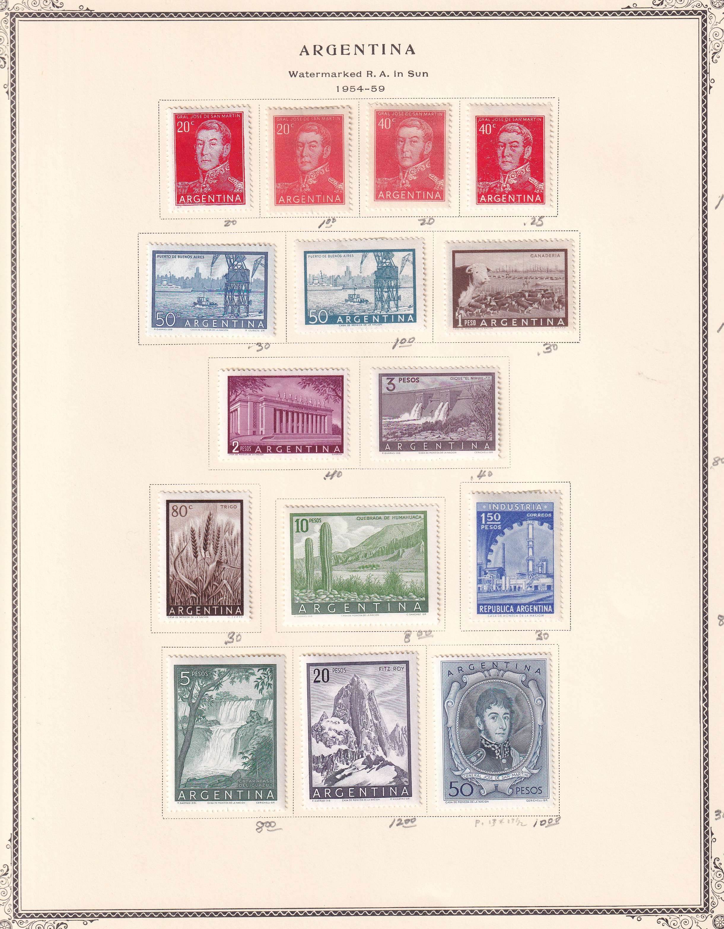 Argentina — Better collection on 85 Scott album pages with ordinary, semipostal, air post & official…