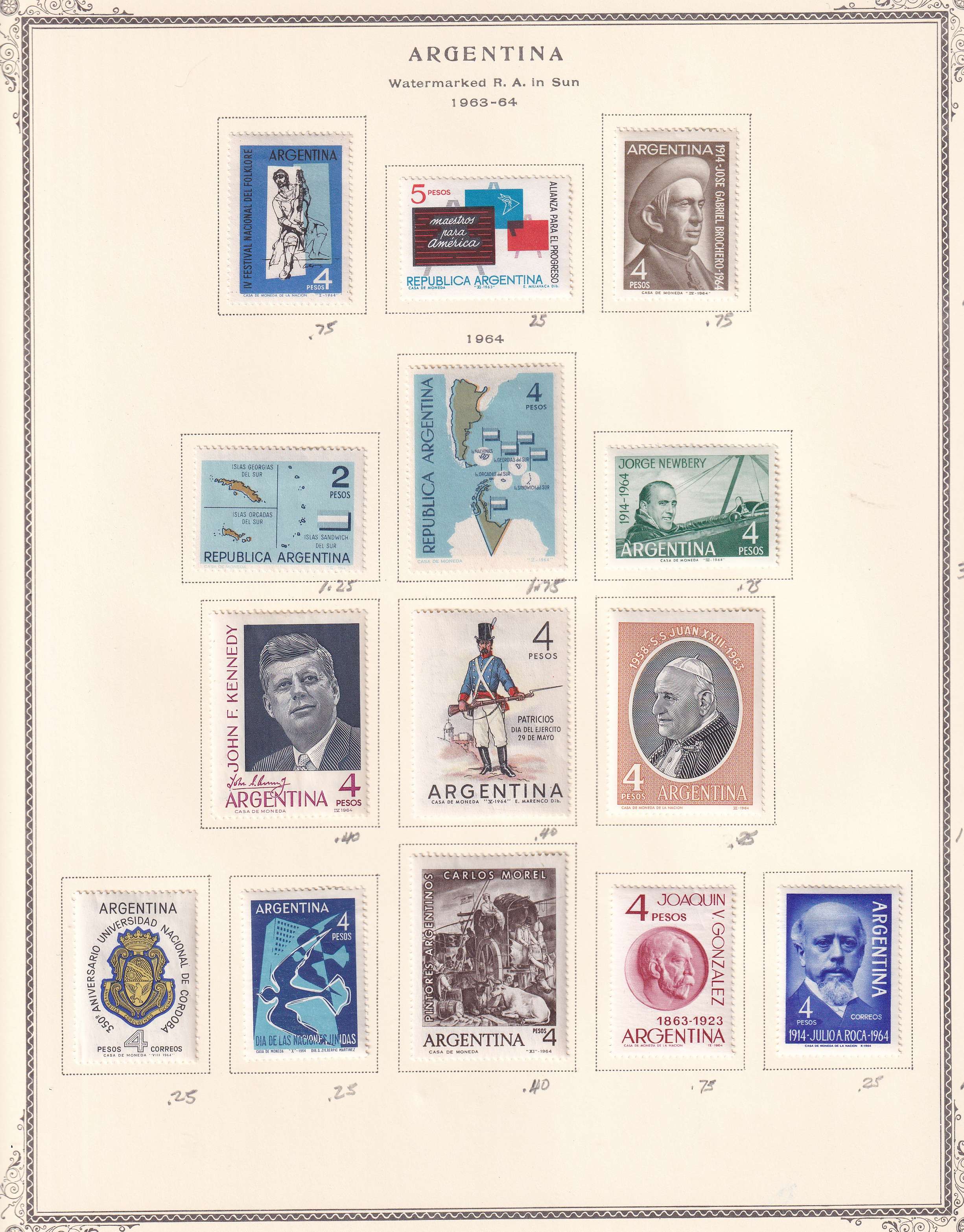 Argentina — Better collection on 85 Scott album pages with ordinary, semipostal, air post & official…