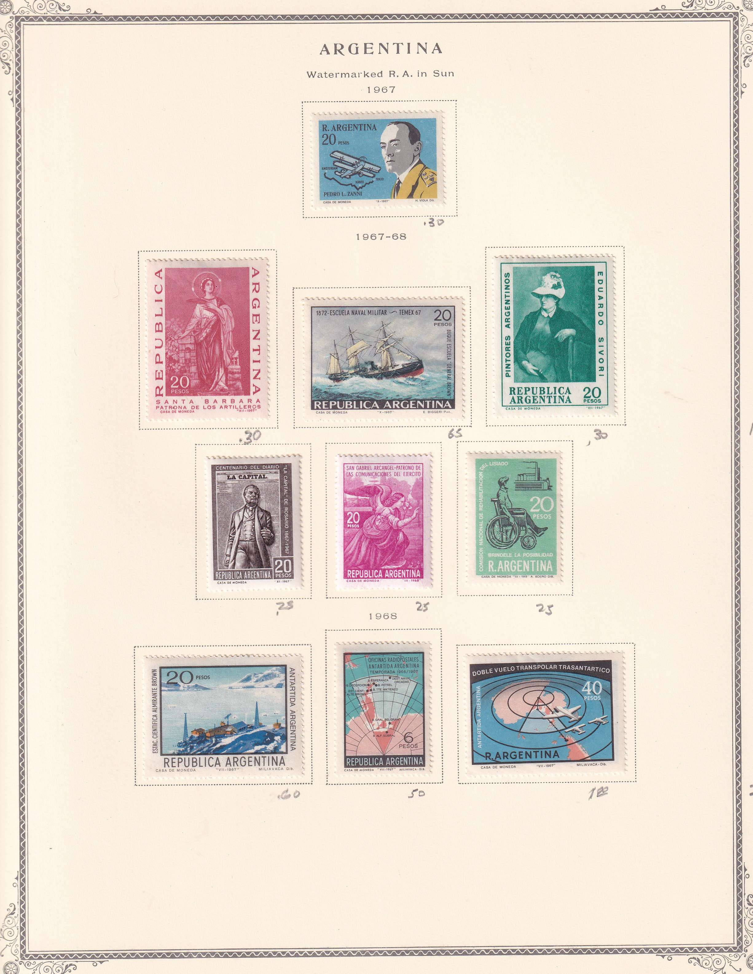 Argentina — Better collection on 85 Scott album pages with ordinary, semipostal, air post & official…