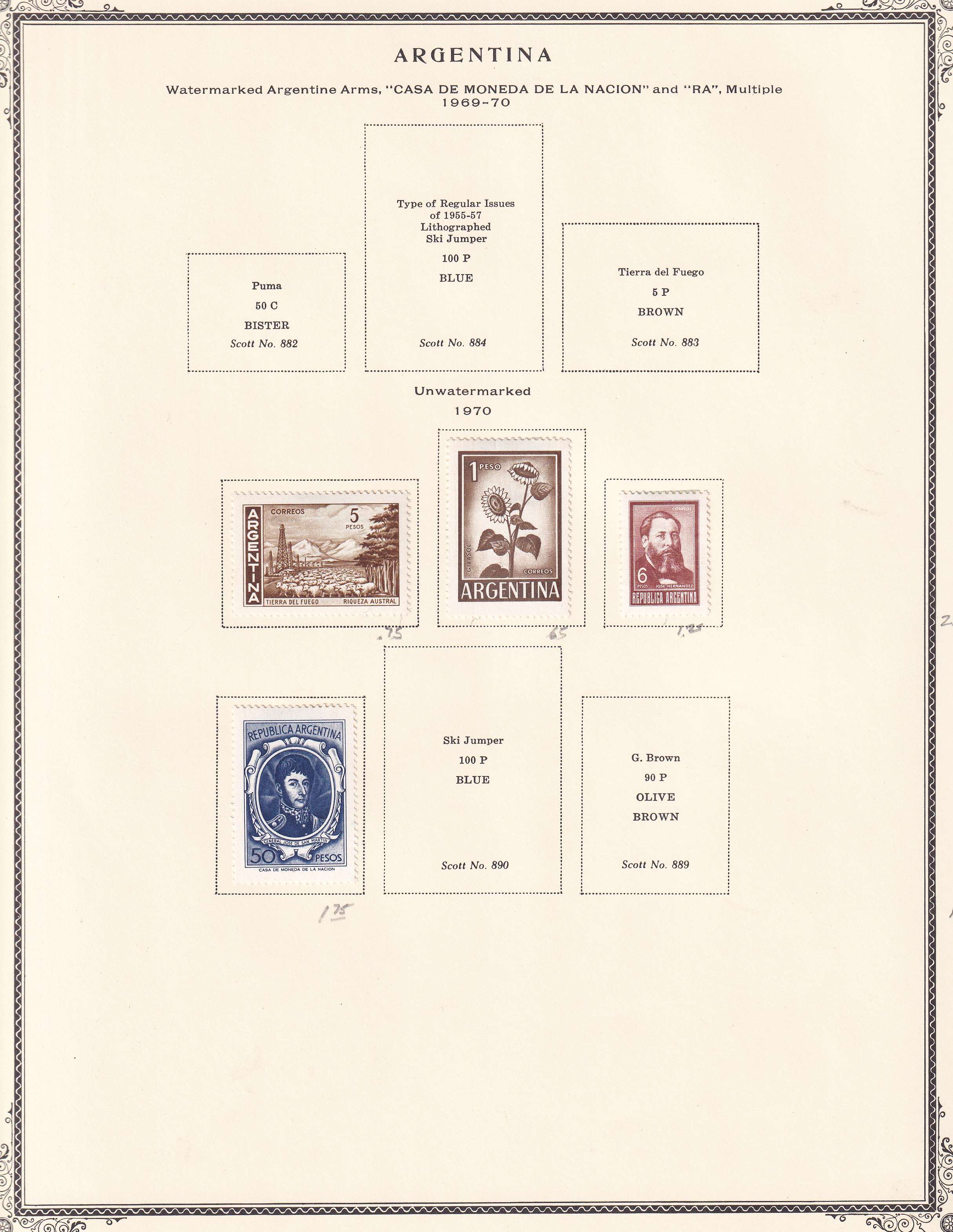 Argentina — Better collection on 85 Scott album pages with ordinary, semipostal, air post & official…
