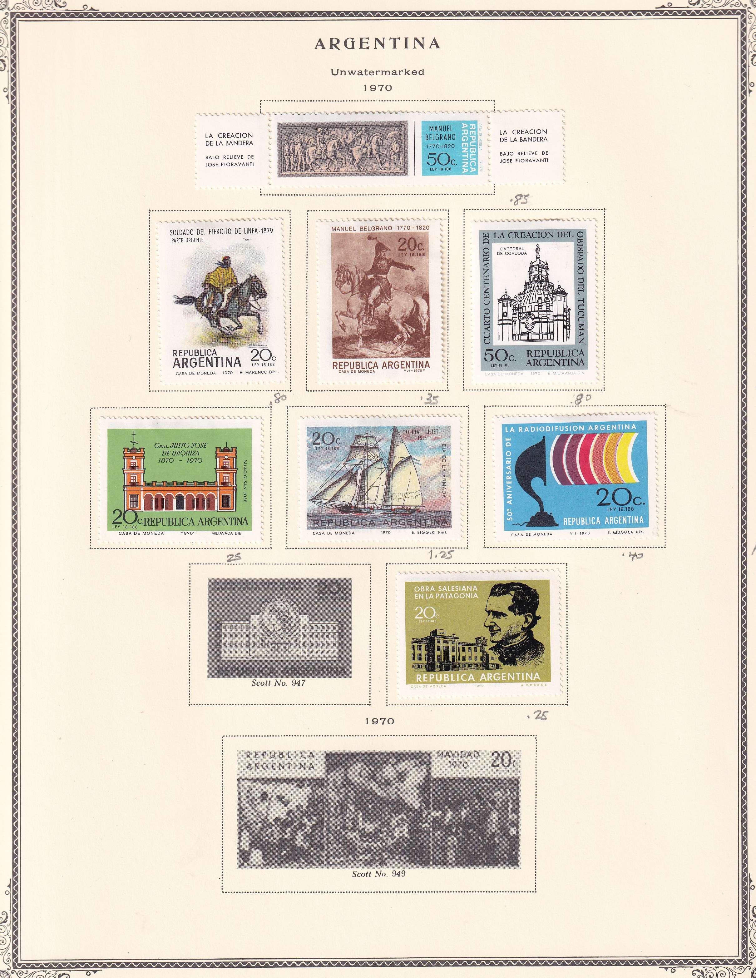Argentina — Better collection on 85 Scott album pages with ordinary, semipostal, air post & official…