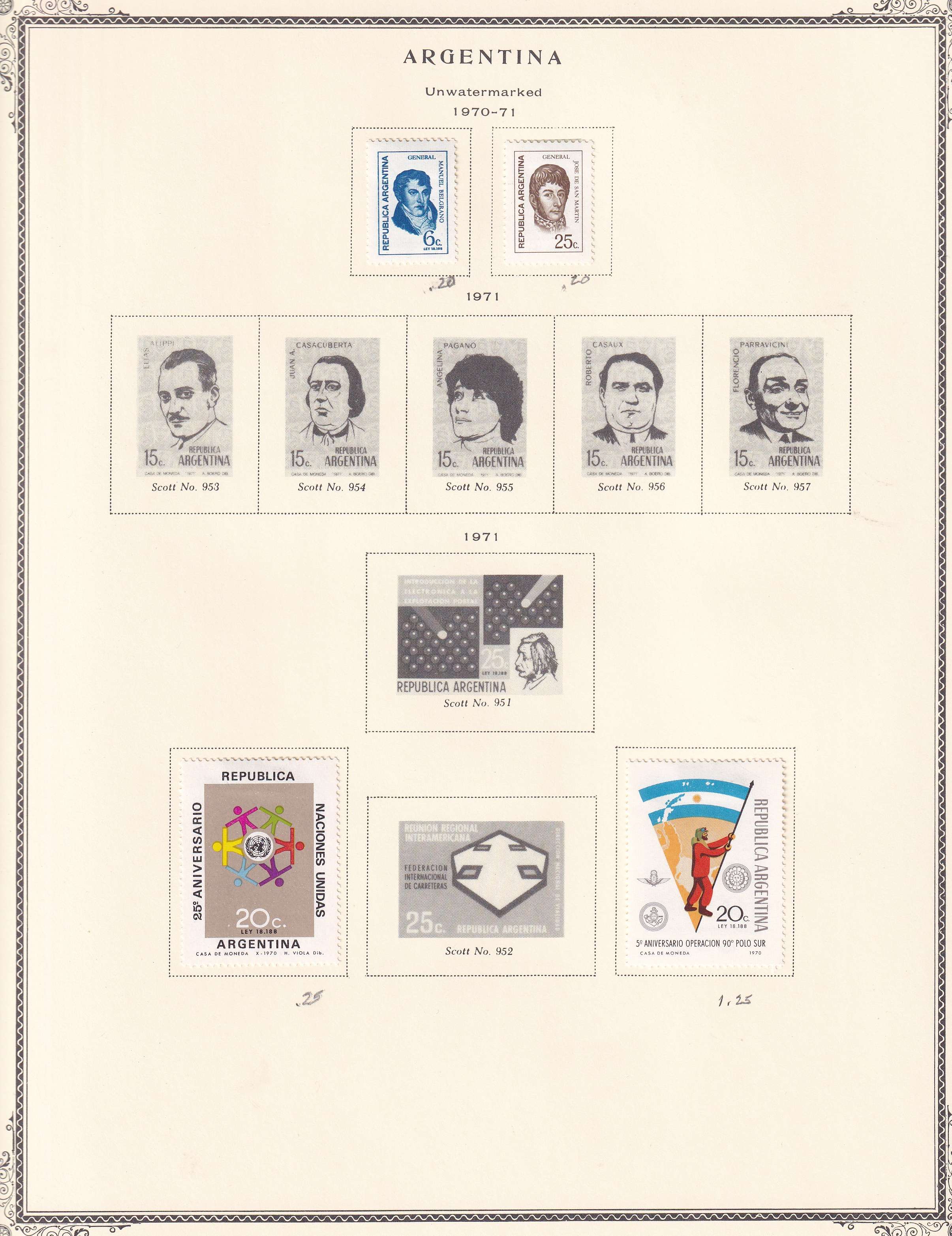 Argentina — Better collection on 85 Scott album pages with ordinary, semipostal, air post & official…
