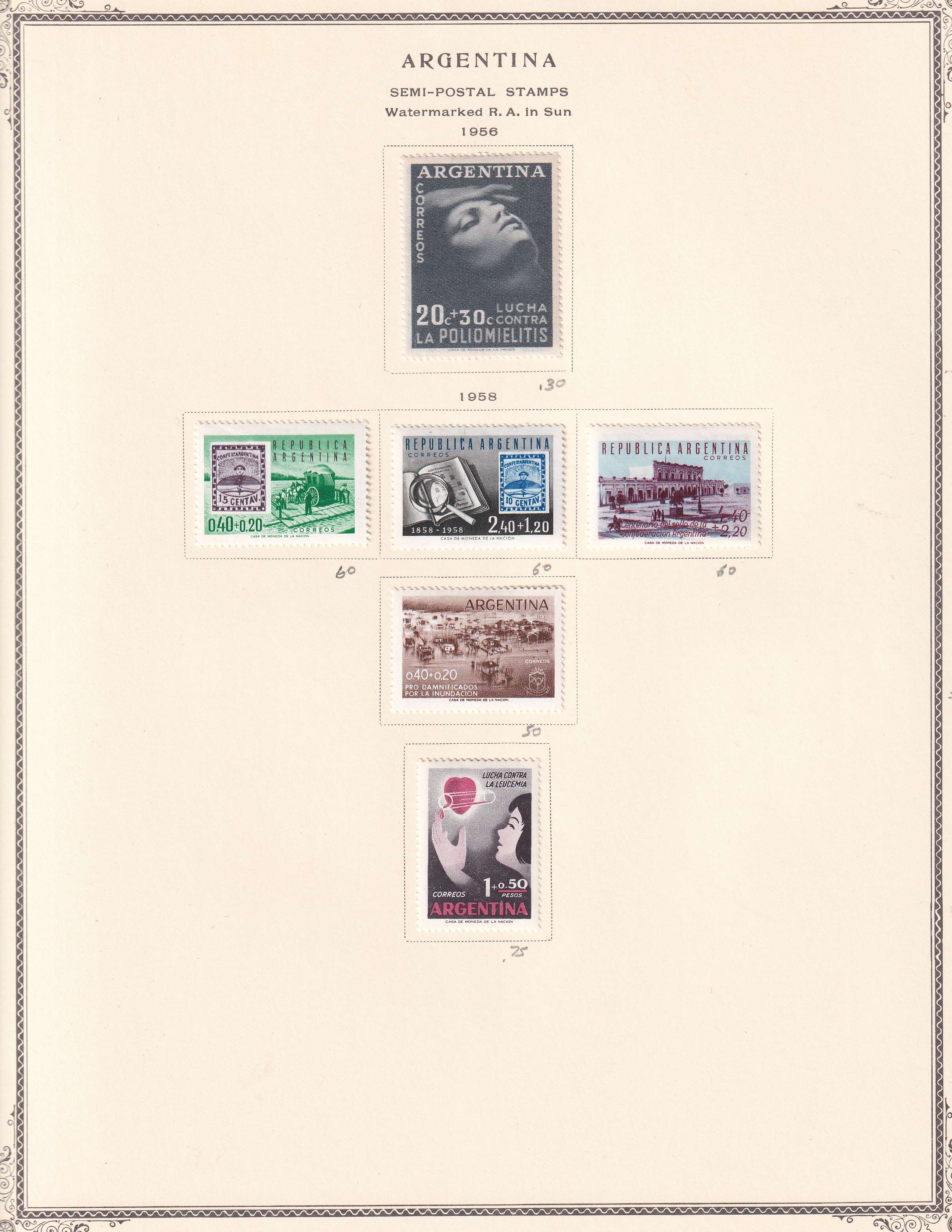 Argentina — Better collection on 85 Scott album pages with ordinary, semipostal, air post & official…