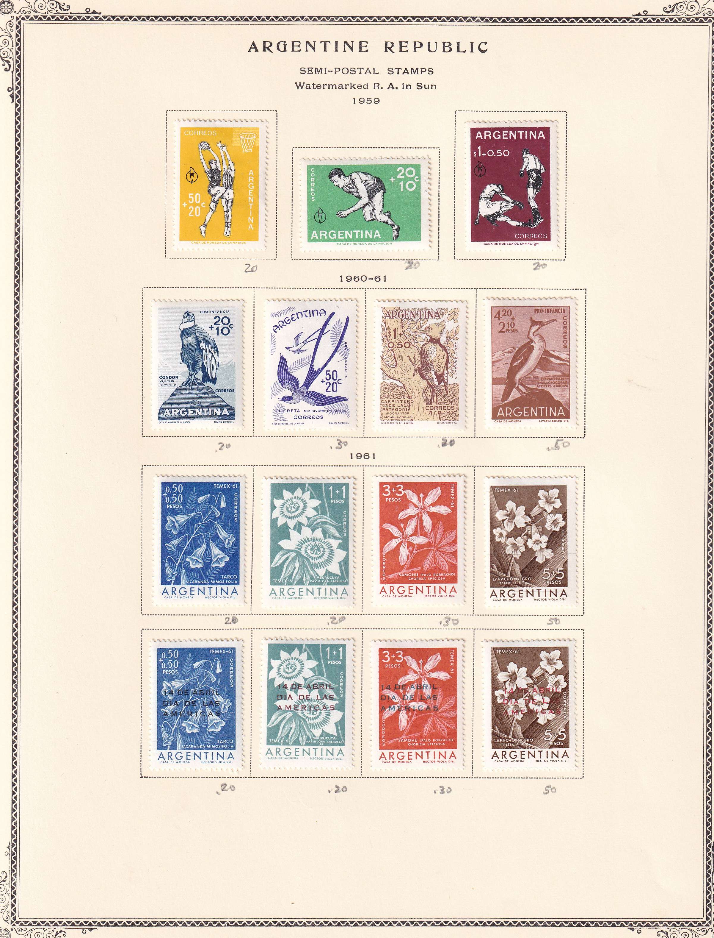Argentina — Better collection on 85 Scott album pages with ordinary, semipostal, air post & official…