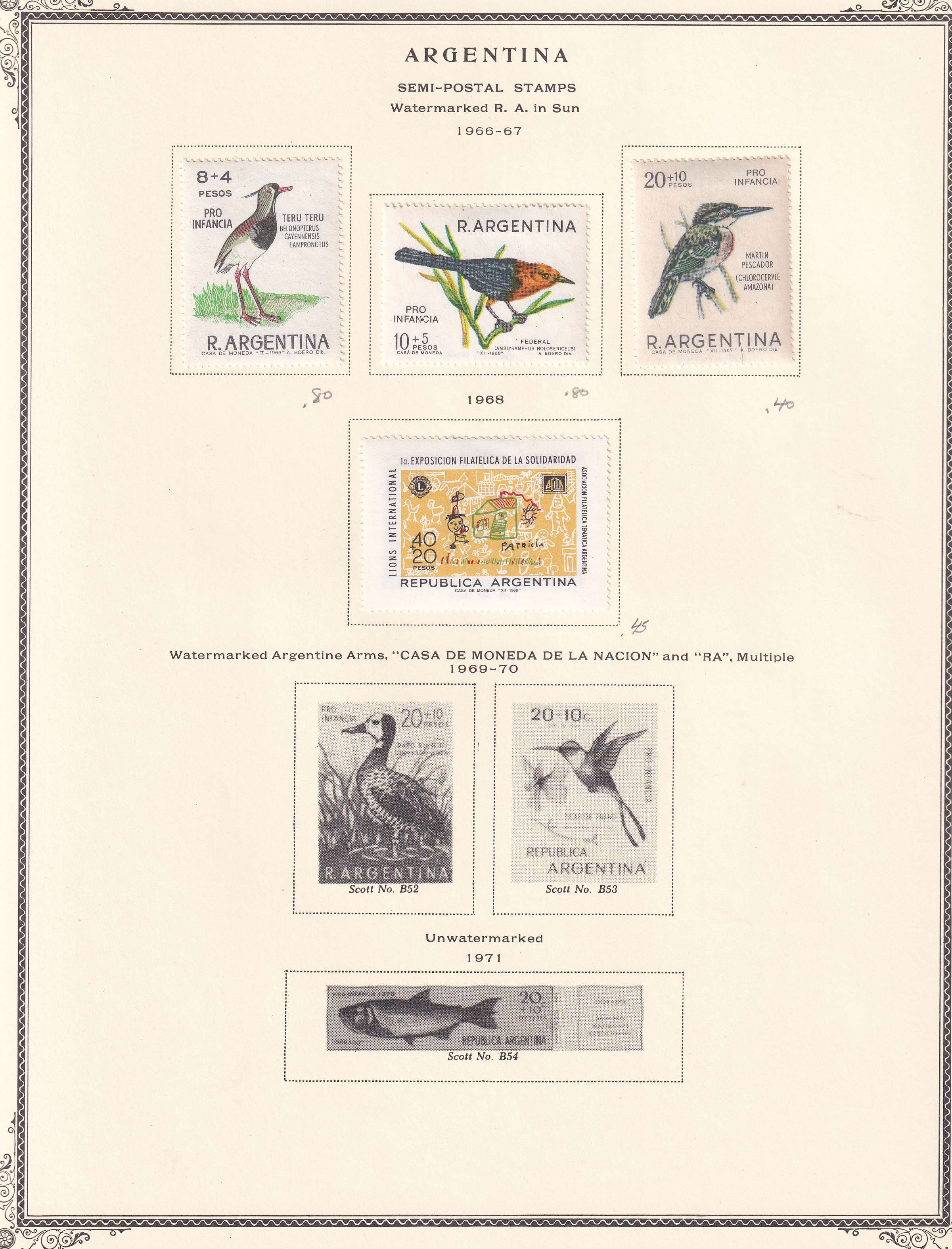 Argentina — Better collection on 85 Scott album pages with ordinary, semipostal, air post & official…