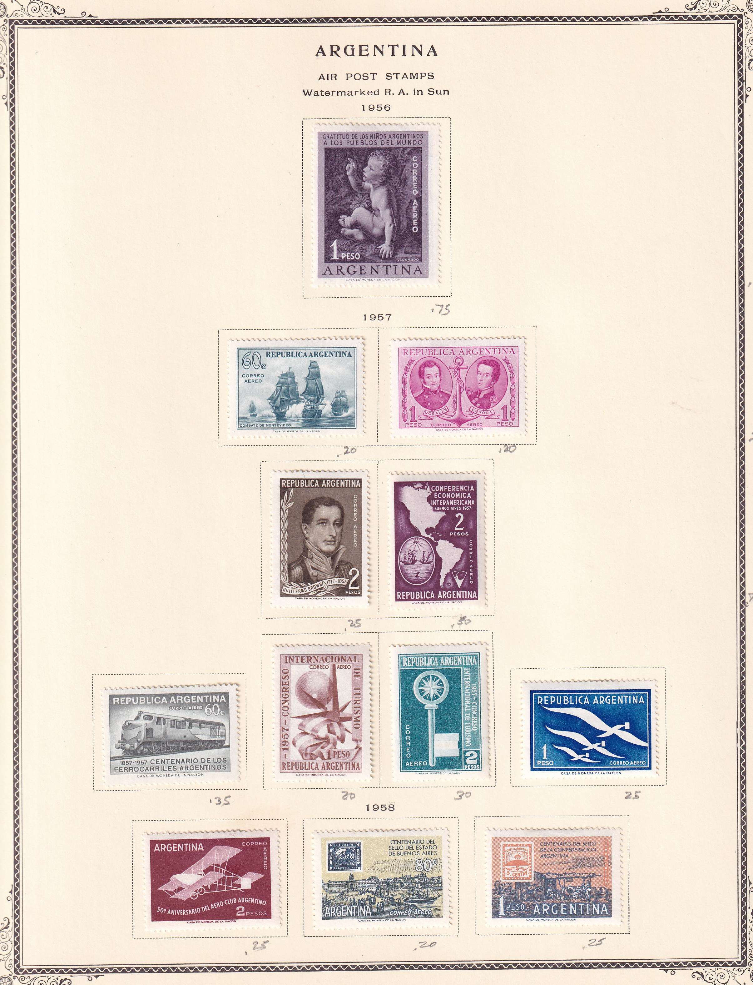 Argentina — Better collection on 85 Scott album pages with ordinary, semipostal, air post & official…
