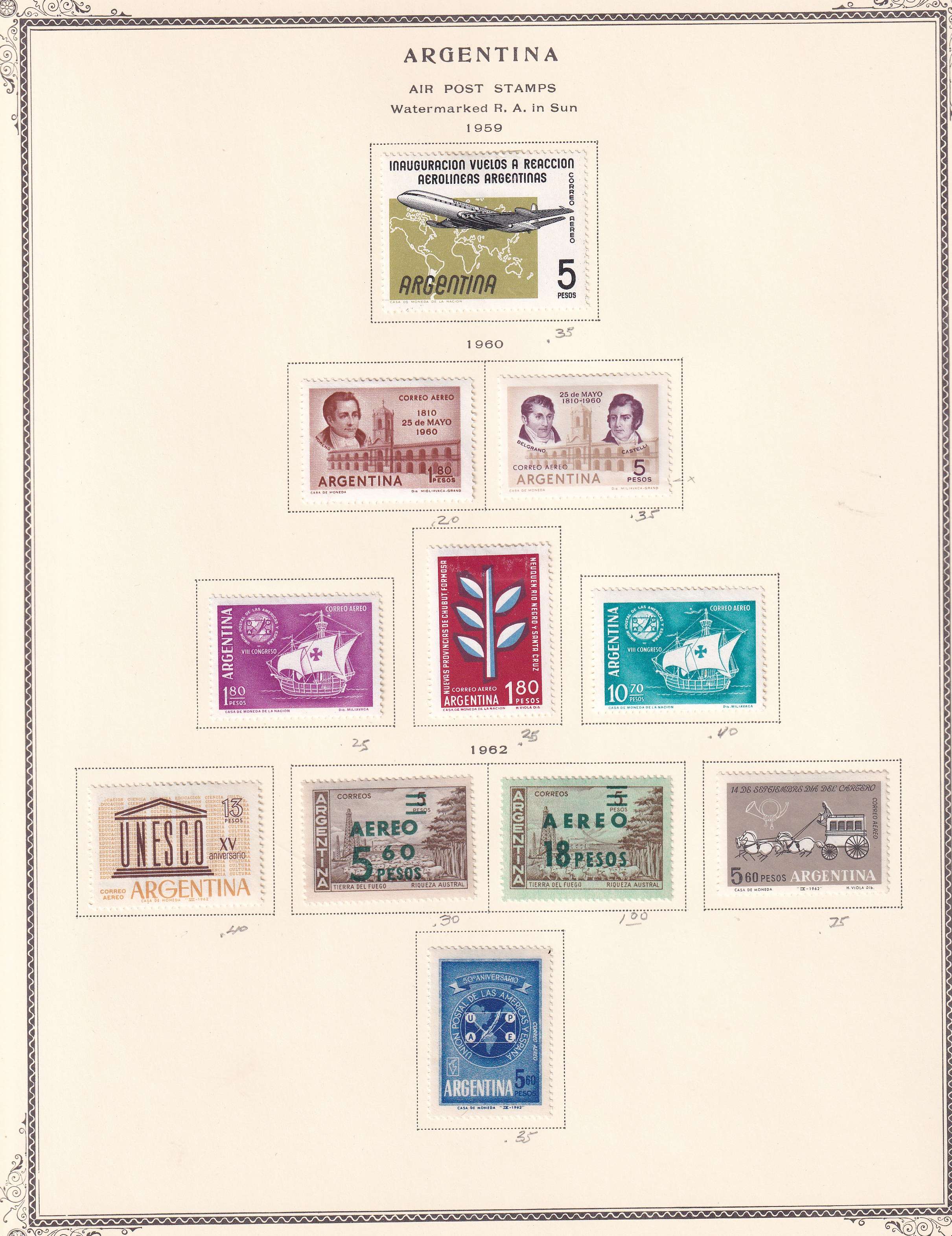 Argentina — Better collection on 85 Scott album pages with ordinary, semipostal, air post & official…