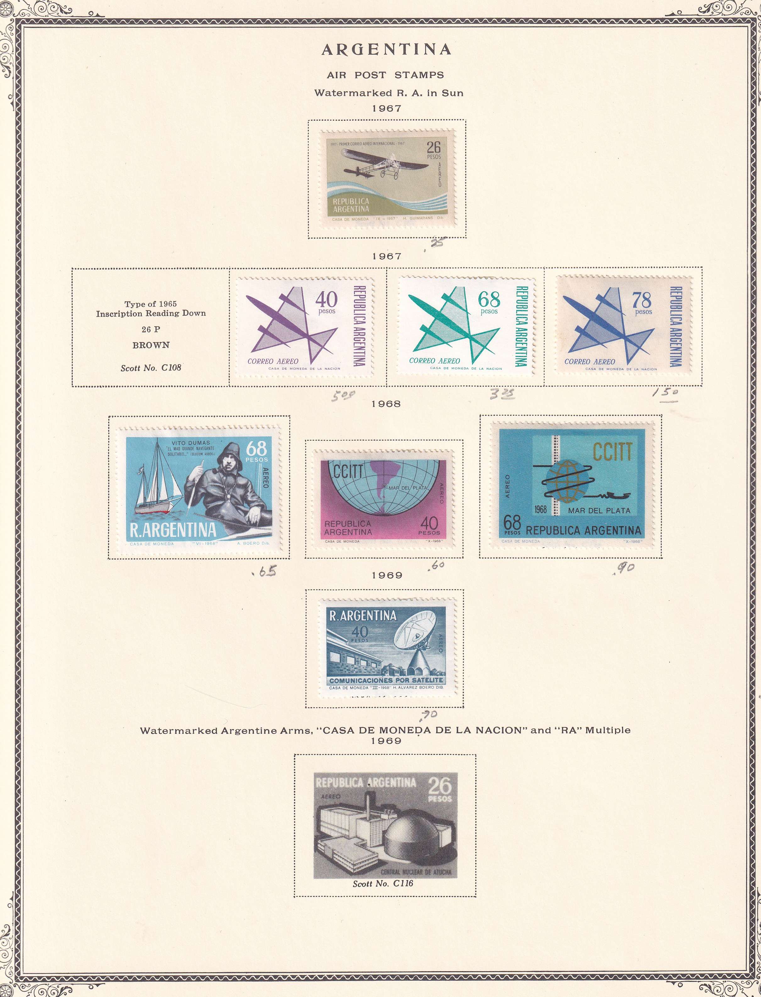 Argentina — Better collection on 85 Scott album pages with ordinary, semipostal, air post & official…