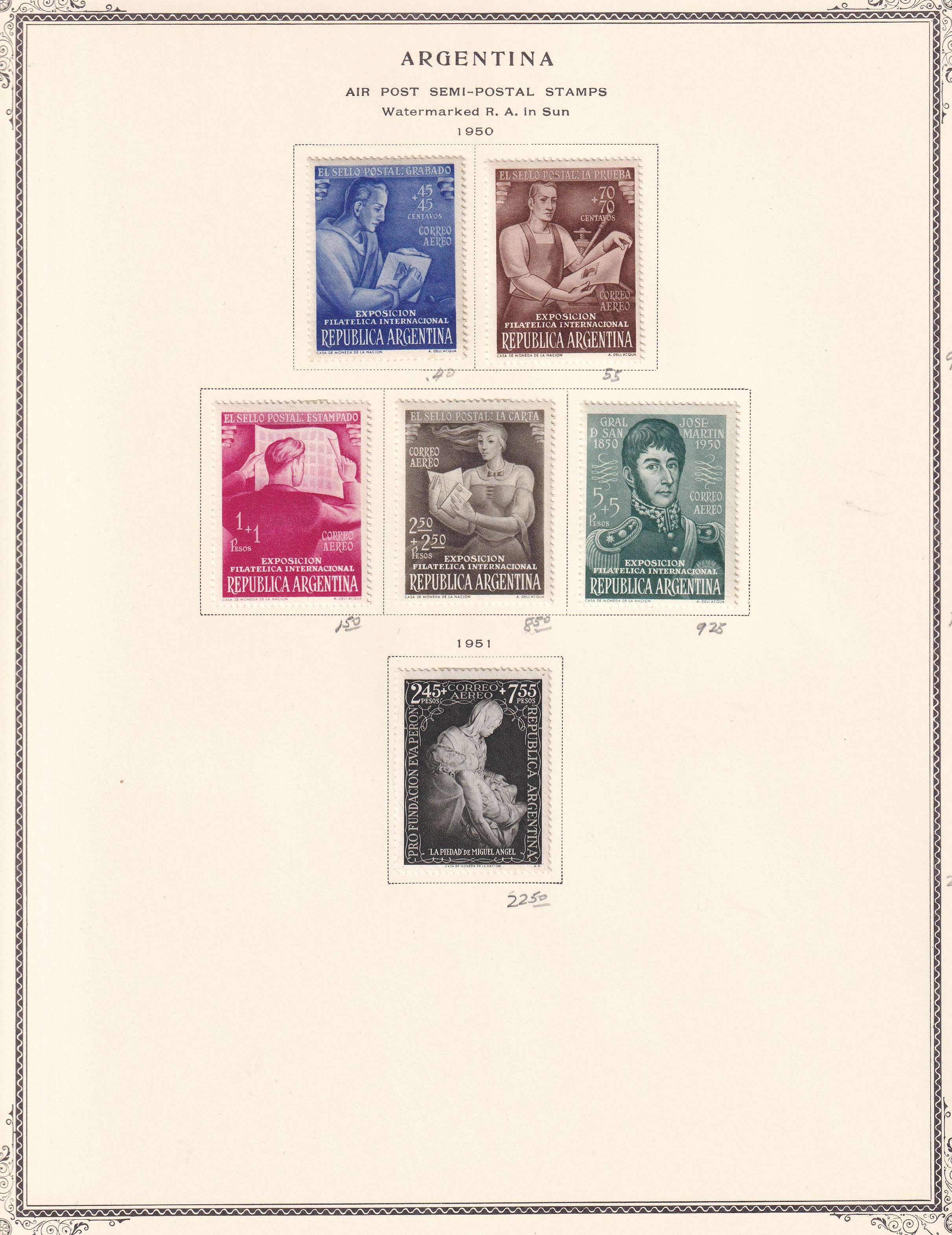 Argentina — Better collection on 85 Scott album pages with ordinary, semipostal, air post & official…