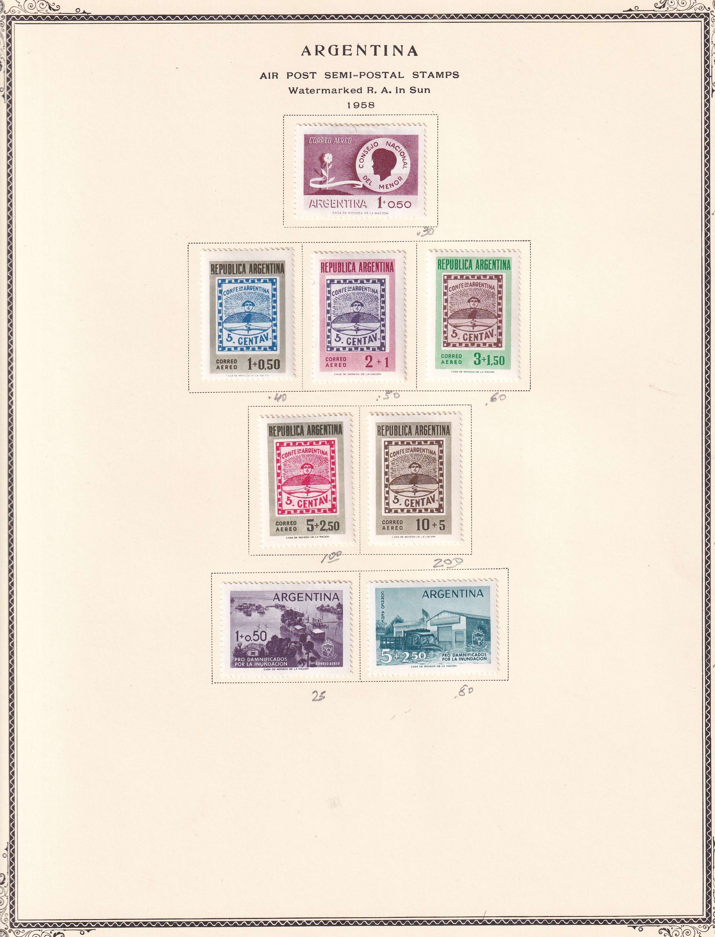 Argentina — Better collection on 85 Scott album pages with ordinary, semipostal, air post & official…