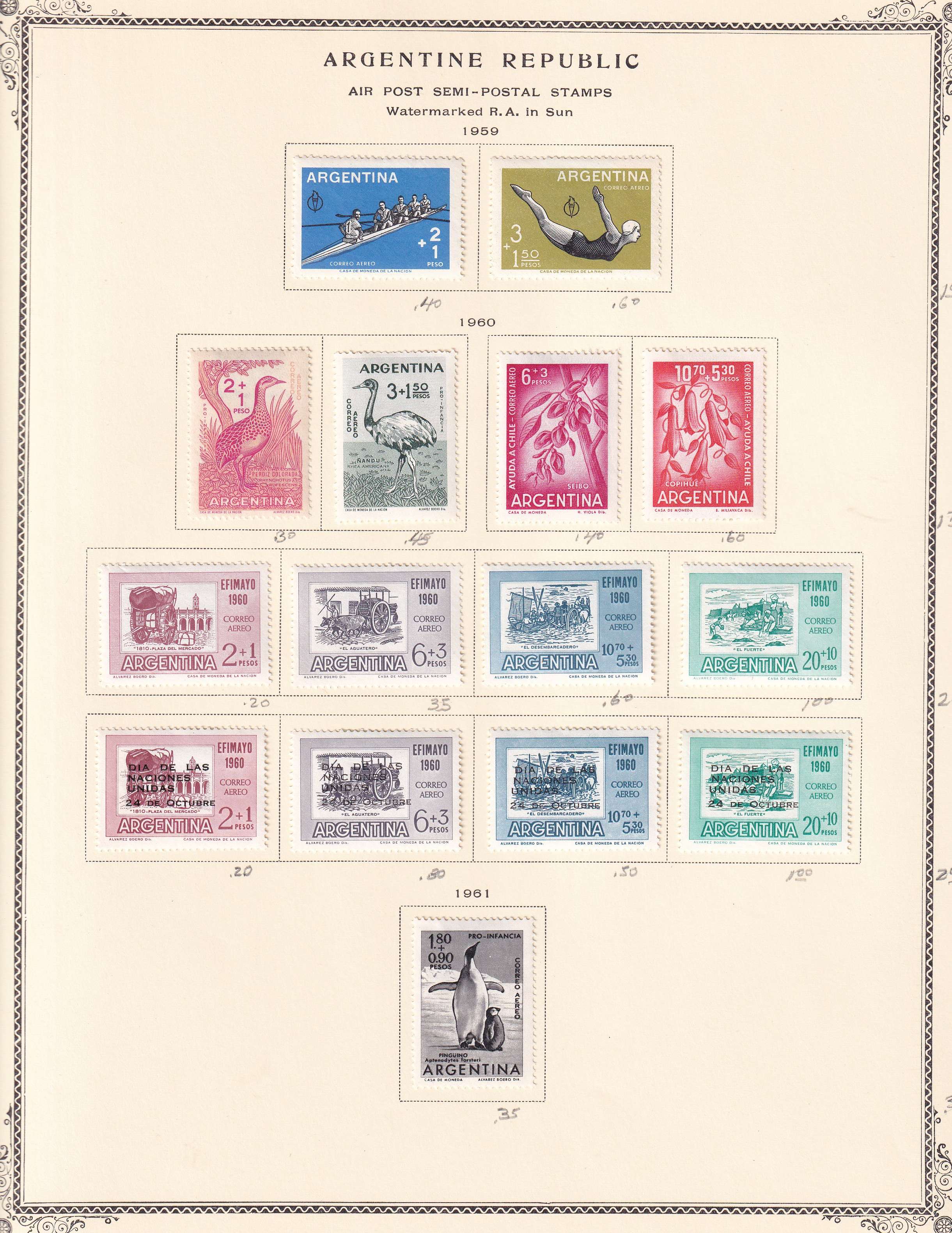 Argentina — Better collection on 85 Scott album pages with ordinary, semipostal, air post & official…