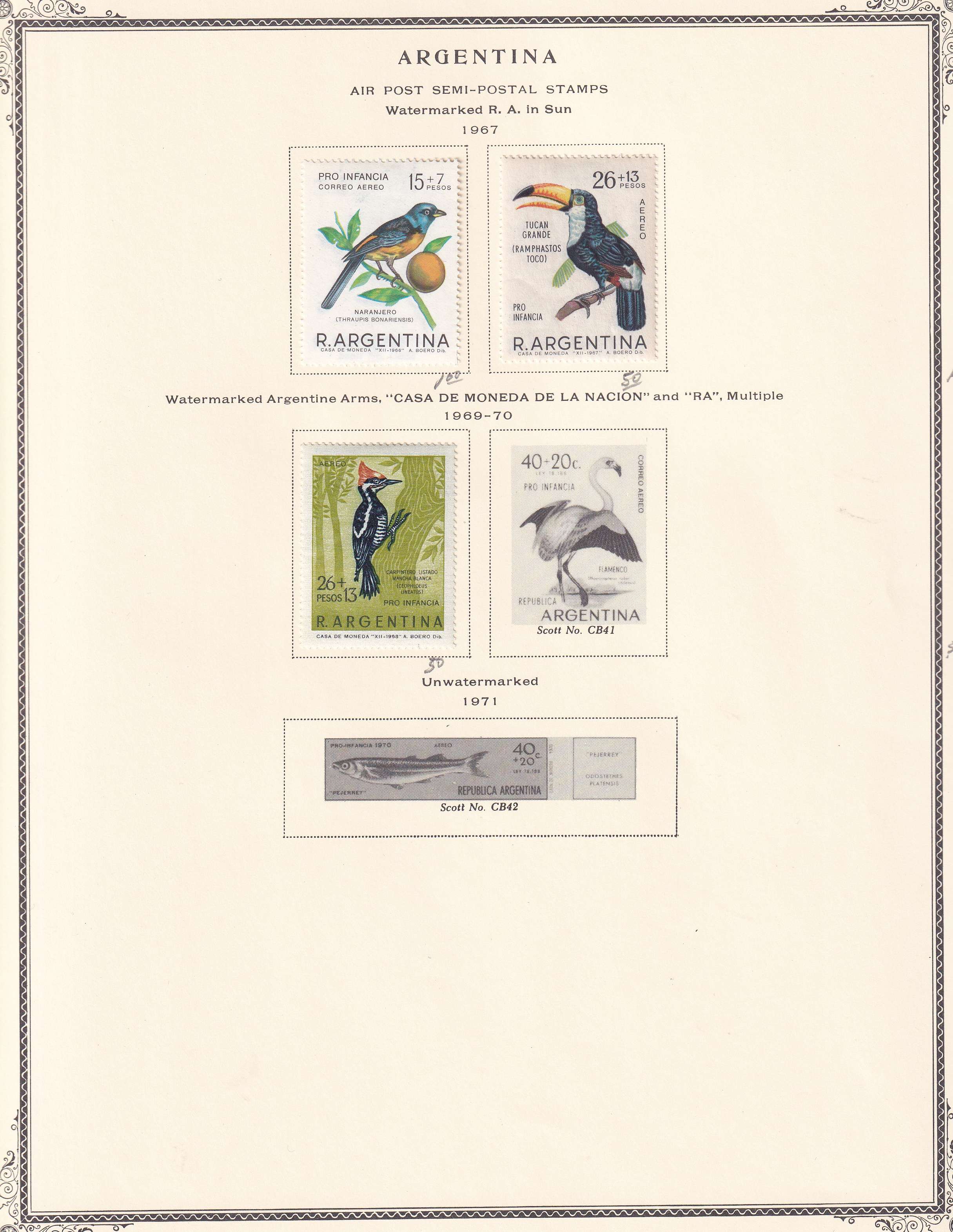 Argentina — Better collection on 85 Scott album pages with ordinary, semipostal, air post & official…