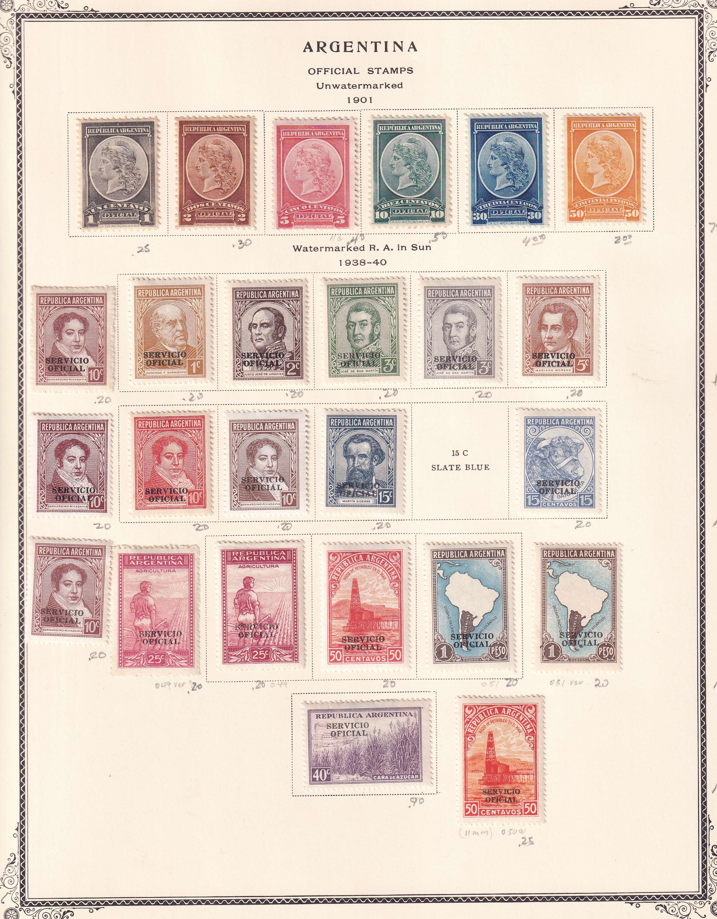 Argentina — Better collection on 85 Scott album pages with ordinary, semipostal, air post & official…