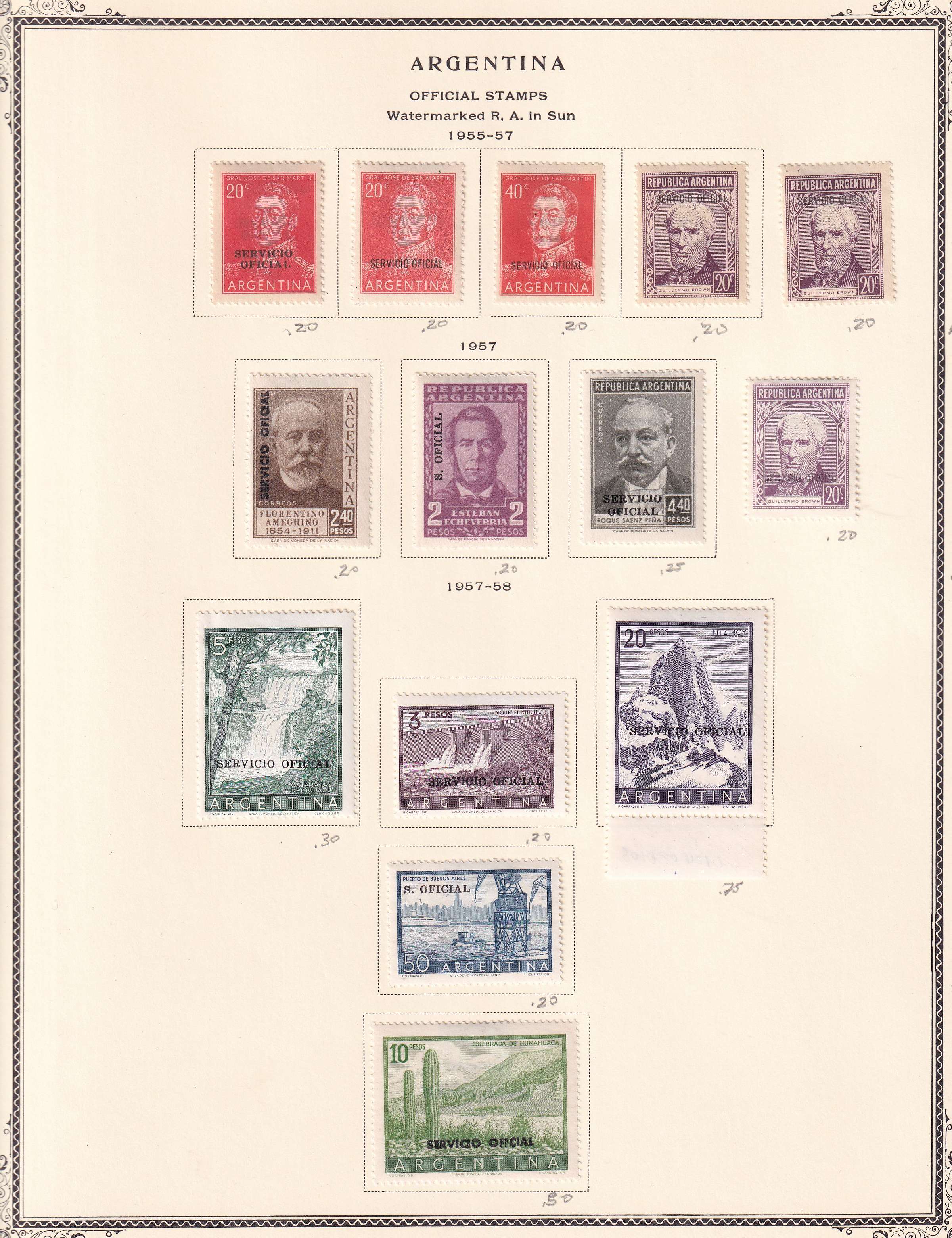 Argentina — Better collection on 85 Scott album pages with ordinary, semipostal, air post & official…
