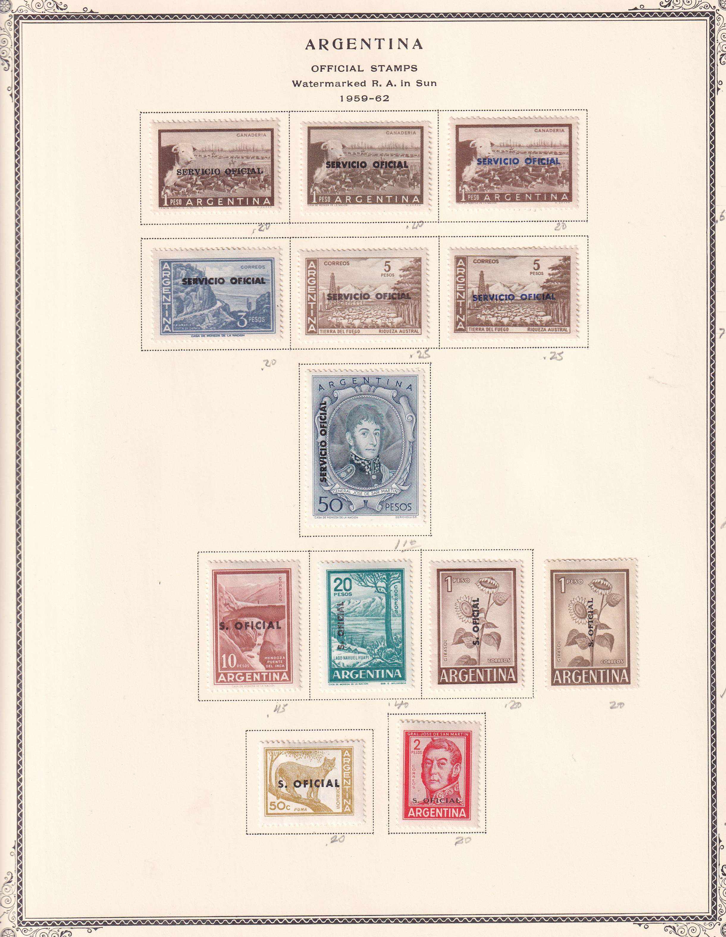 Argentina — Better collection on 85 Scott album pages with ordinary, semipostal, air post & official…