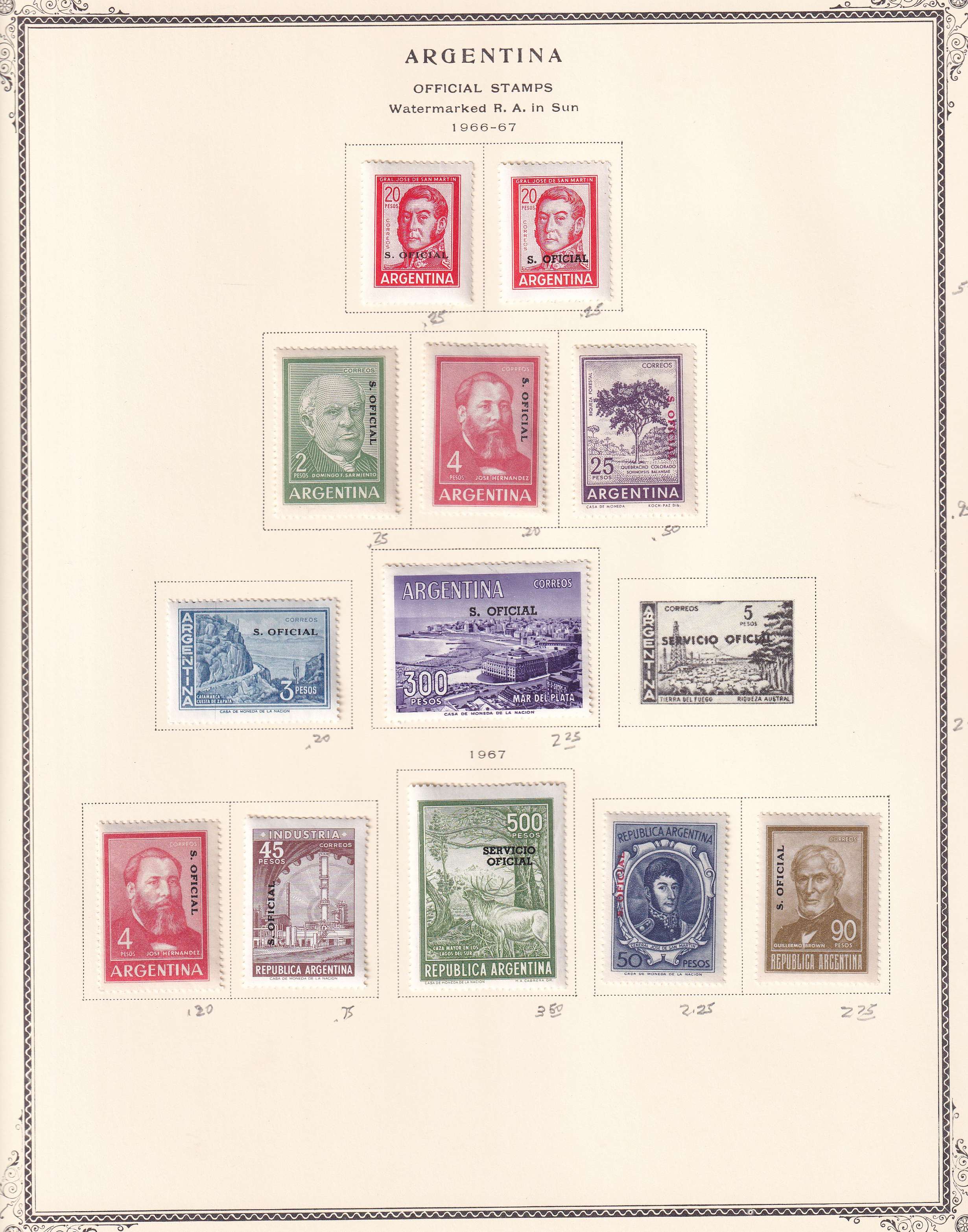 Argentina — Better collection on 85 Scott album pages with ordinary, semipostal, air post & official…