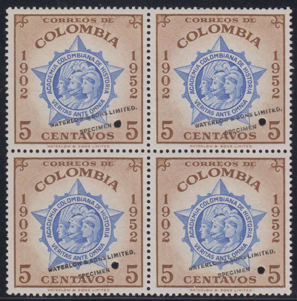 Colombia 1954 — History Academy Seal