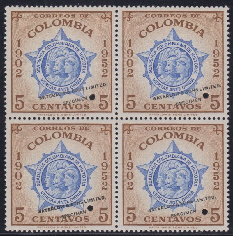 Colombia 1954 — History Academy Seal