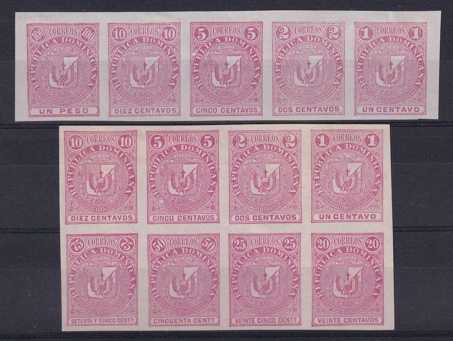 Dominican Republic 1880 — Multiple Proofs