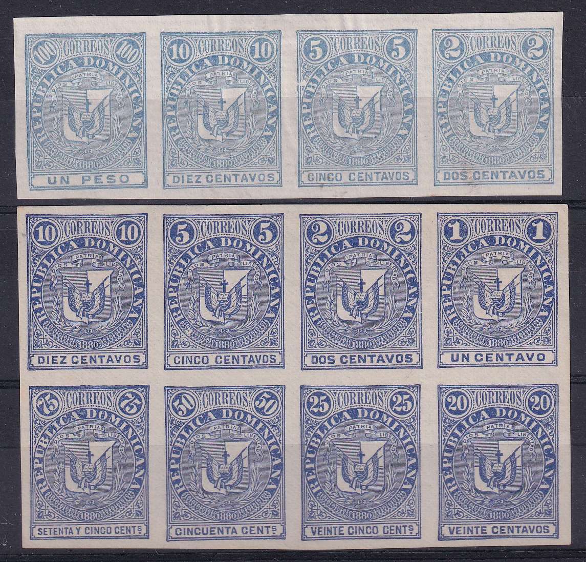 Dominican Republic 1880 — Multiple Proofs