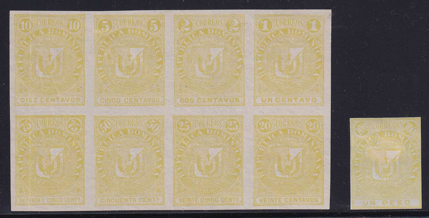 Dominican Republic 1880 — Multiple Proof