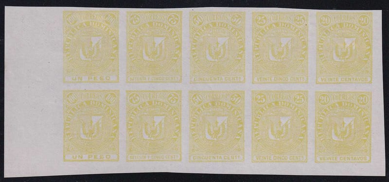 Dominican Republic 1880 — Multiple Proof